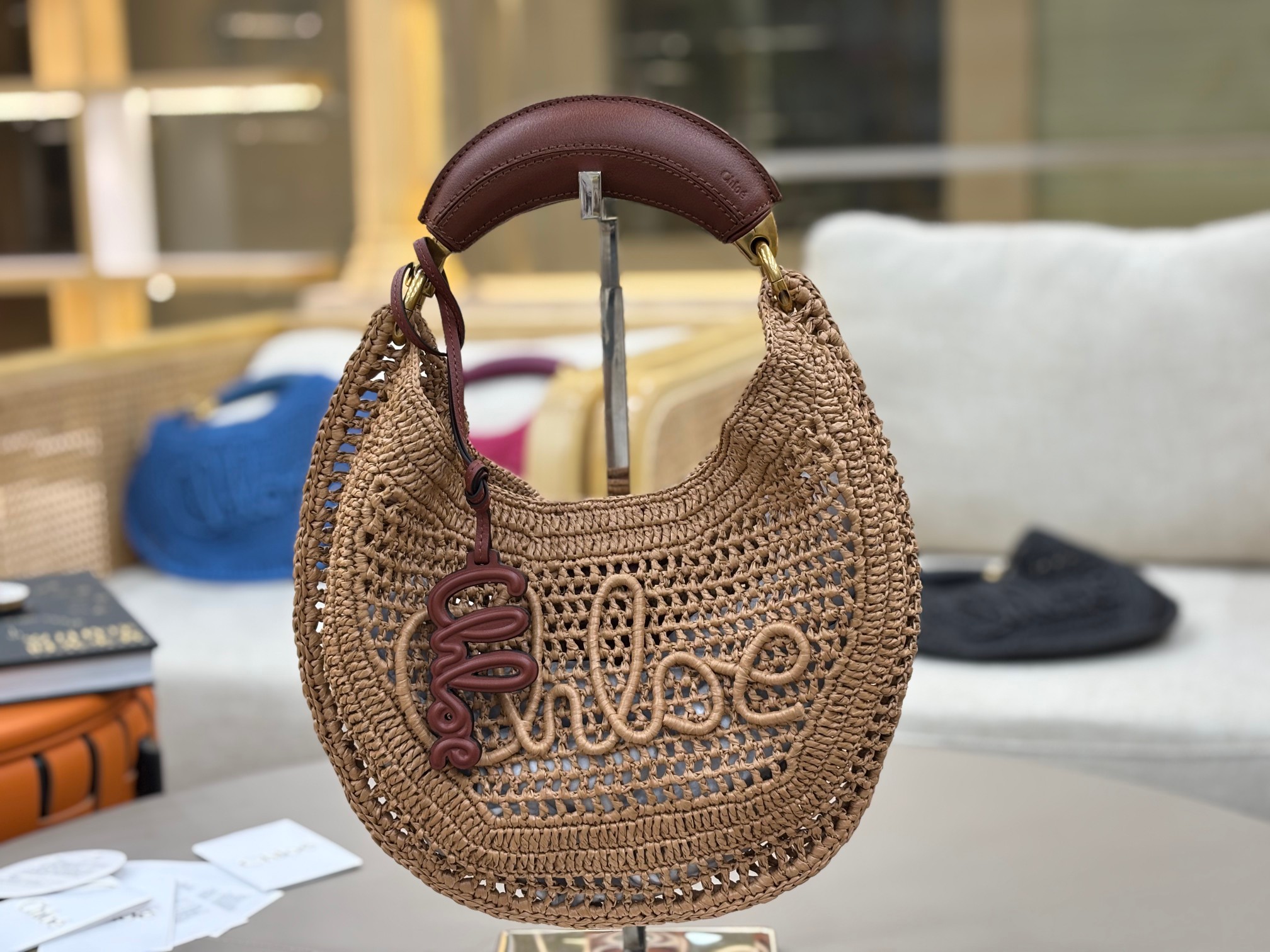 [TOP] Chloe Summer Banana Bag 36*21.5*2cm - Brown