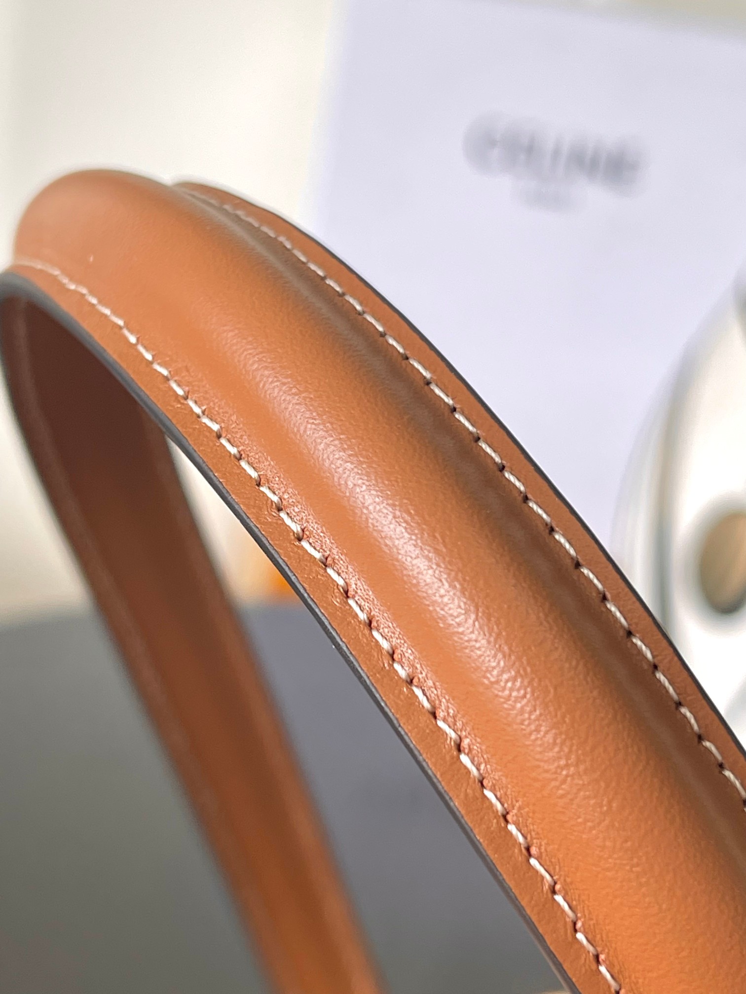 [TOP] CELINE Garance Woven Rattan Bag 18.5x13x6cm - Brown