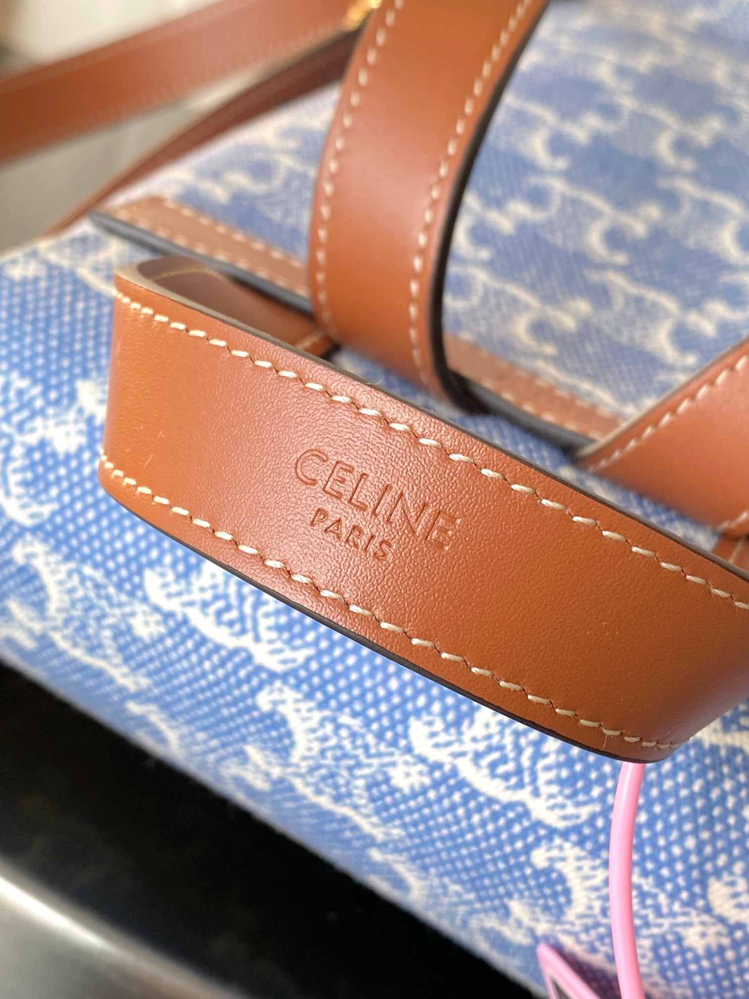 [TOP] CELINE Bonnie Printed Backpack 25x18x13 cm - Blue