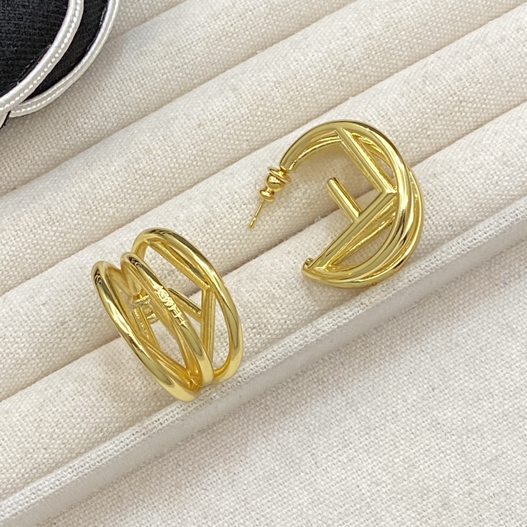 [TOP] FENDI FF Earrings - 2 Colors