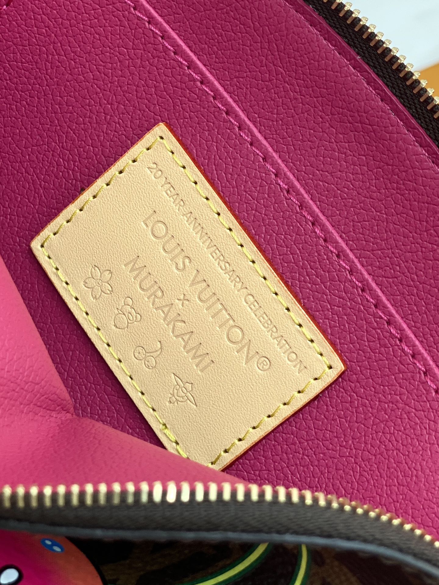 [TOP] Louis Vuitton LV Cosmetic Bag Monogram with Cherry Pattern 12x6x19cm  - Brown