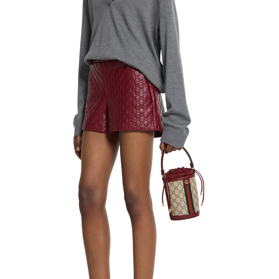 [TOP] GUCCI Ophidia Shoulder Bag 11.5 x 23 x 8 cm - Brown