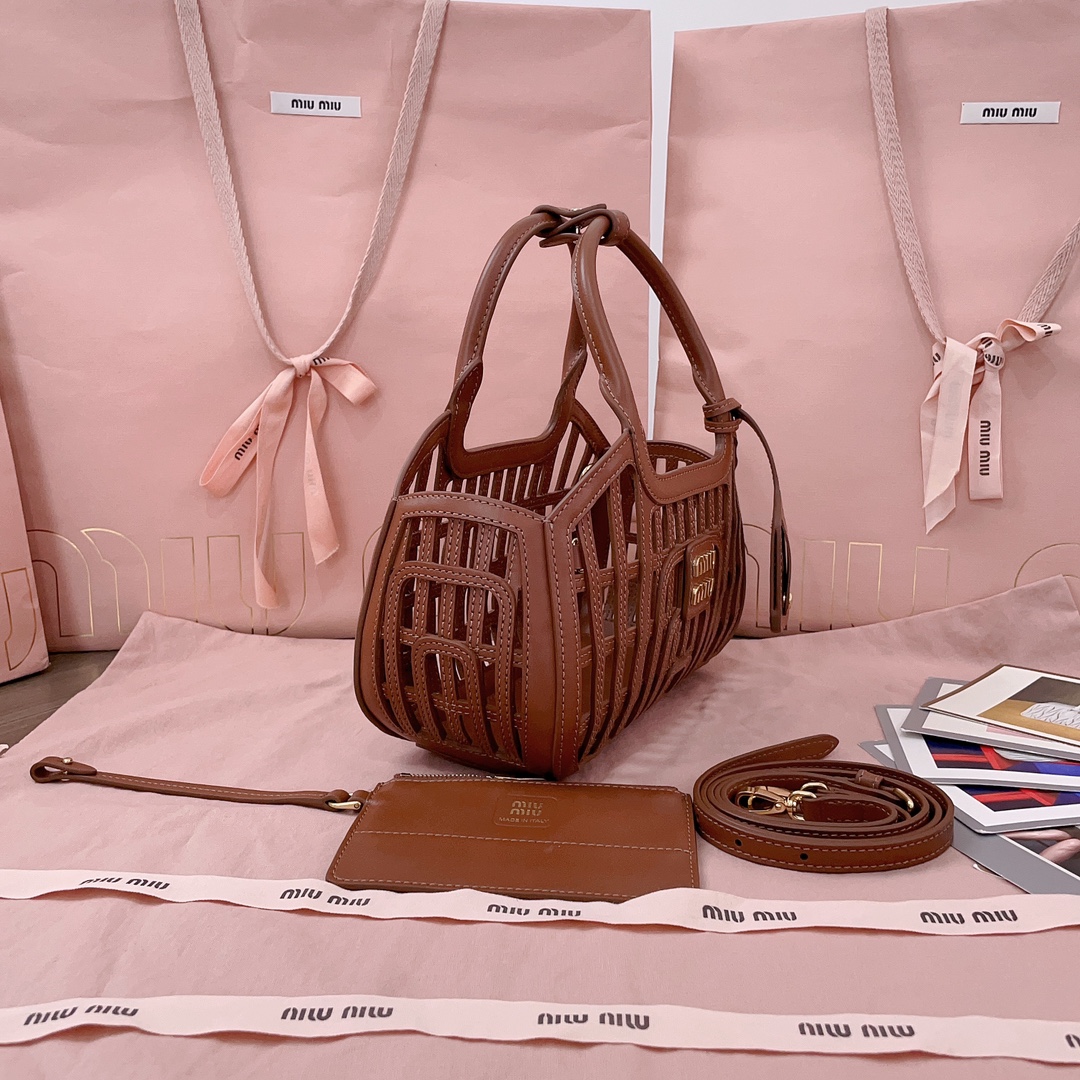 [TOP] Miu Miu Basket Bag 24 X12.5 X 9 cm - 3 Colour