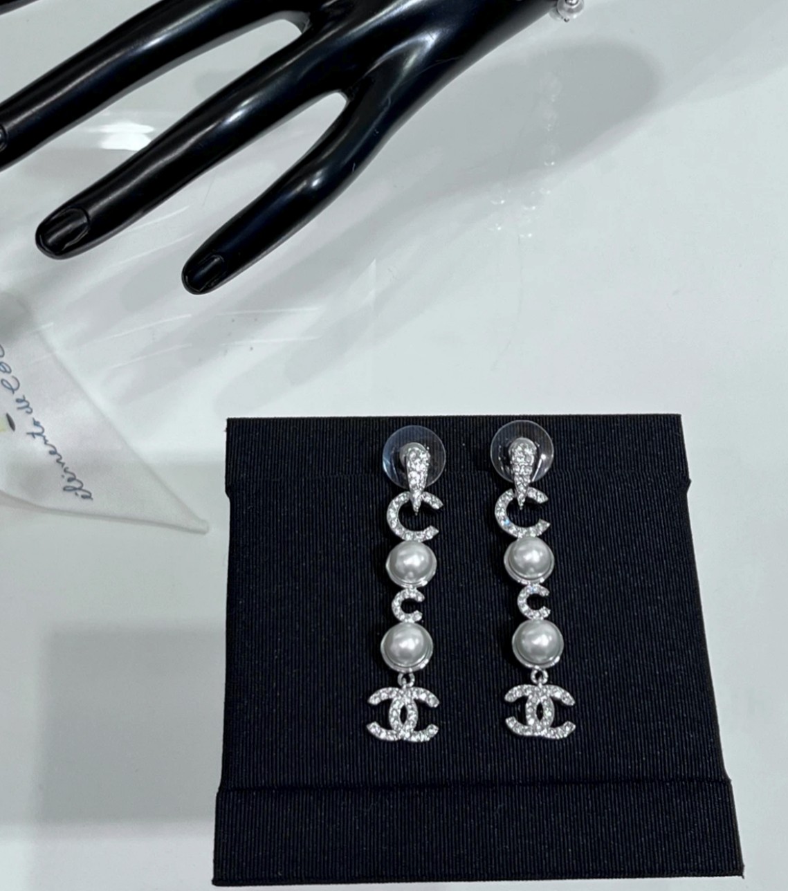[TOP] CHANEL Earrings - Silver