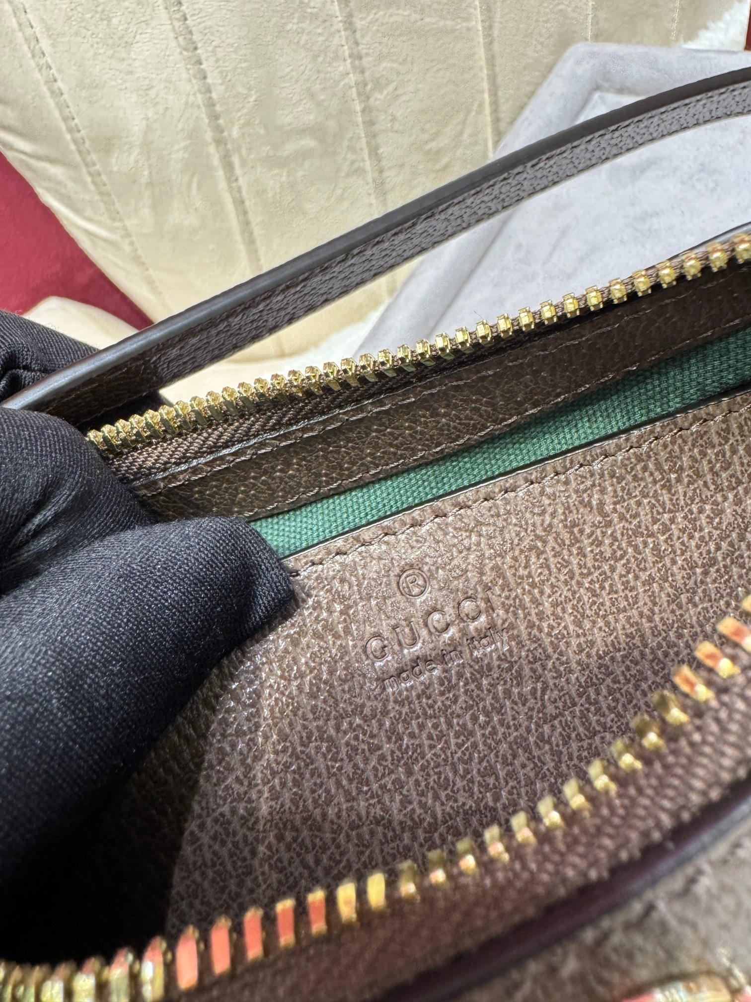 [TOP] GUCCI Ophidia Shoulder Bag 26 x 15 x 6.5 cm - Brown