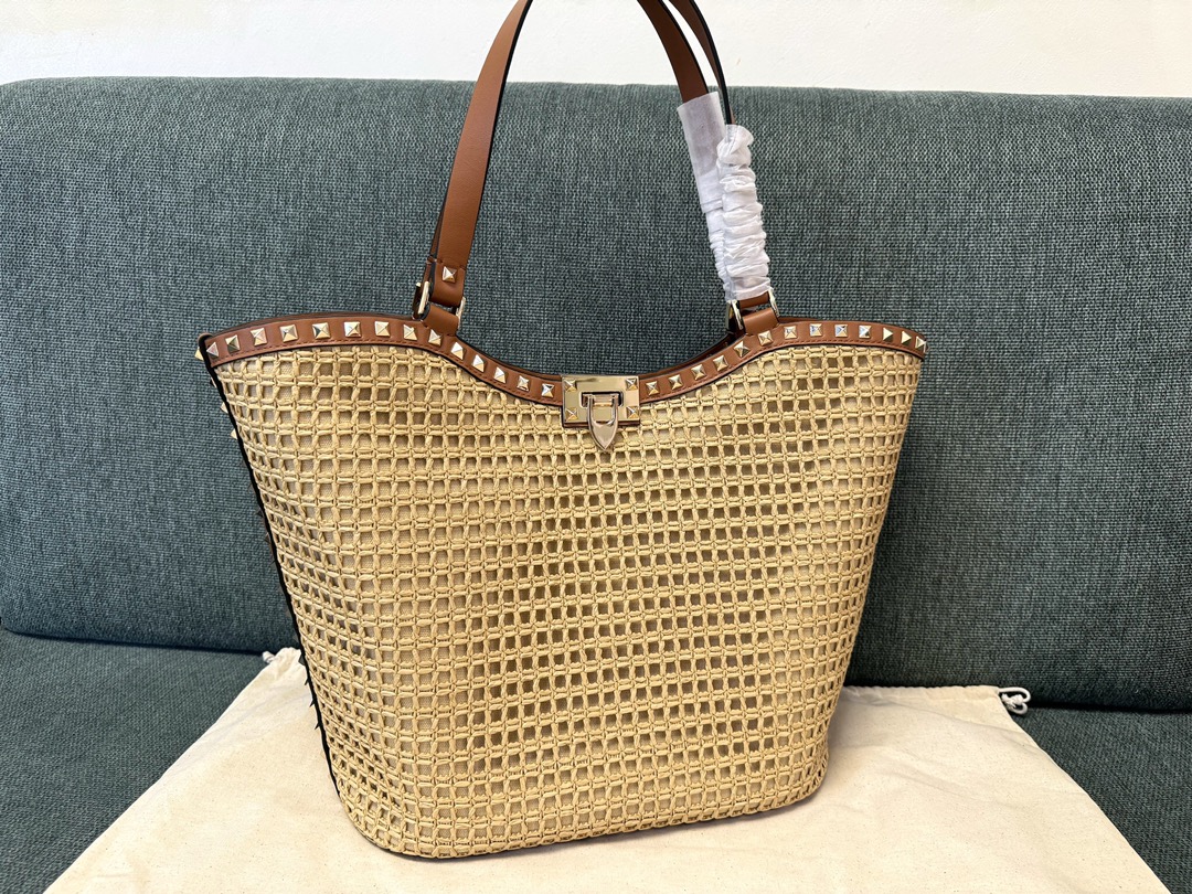 [TOP] VALENTINO GARAVANI Tote Bag  30x14x30cm - Brown