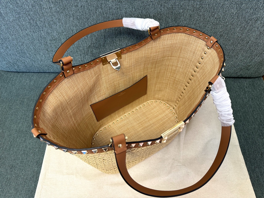 [TOP] VALENTINO GARAVANI Tote Bag  30x14x30cm - Brown