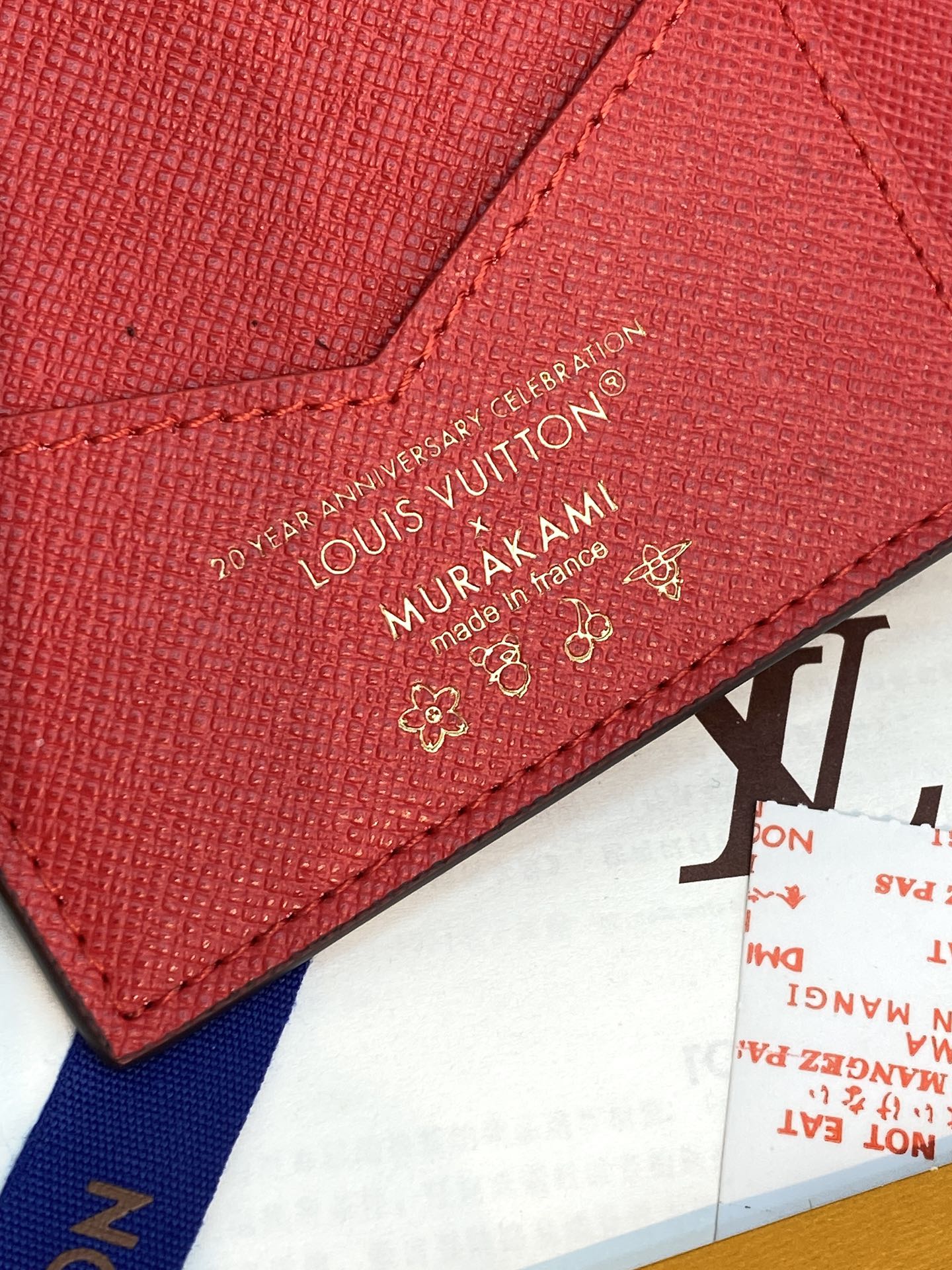 [TOP] Louis Vuitton LV Passport Holder Monogram with Cherry Pattern 14x2.5x10cm - Brown