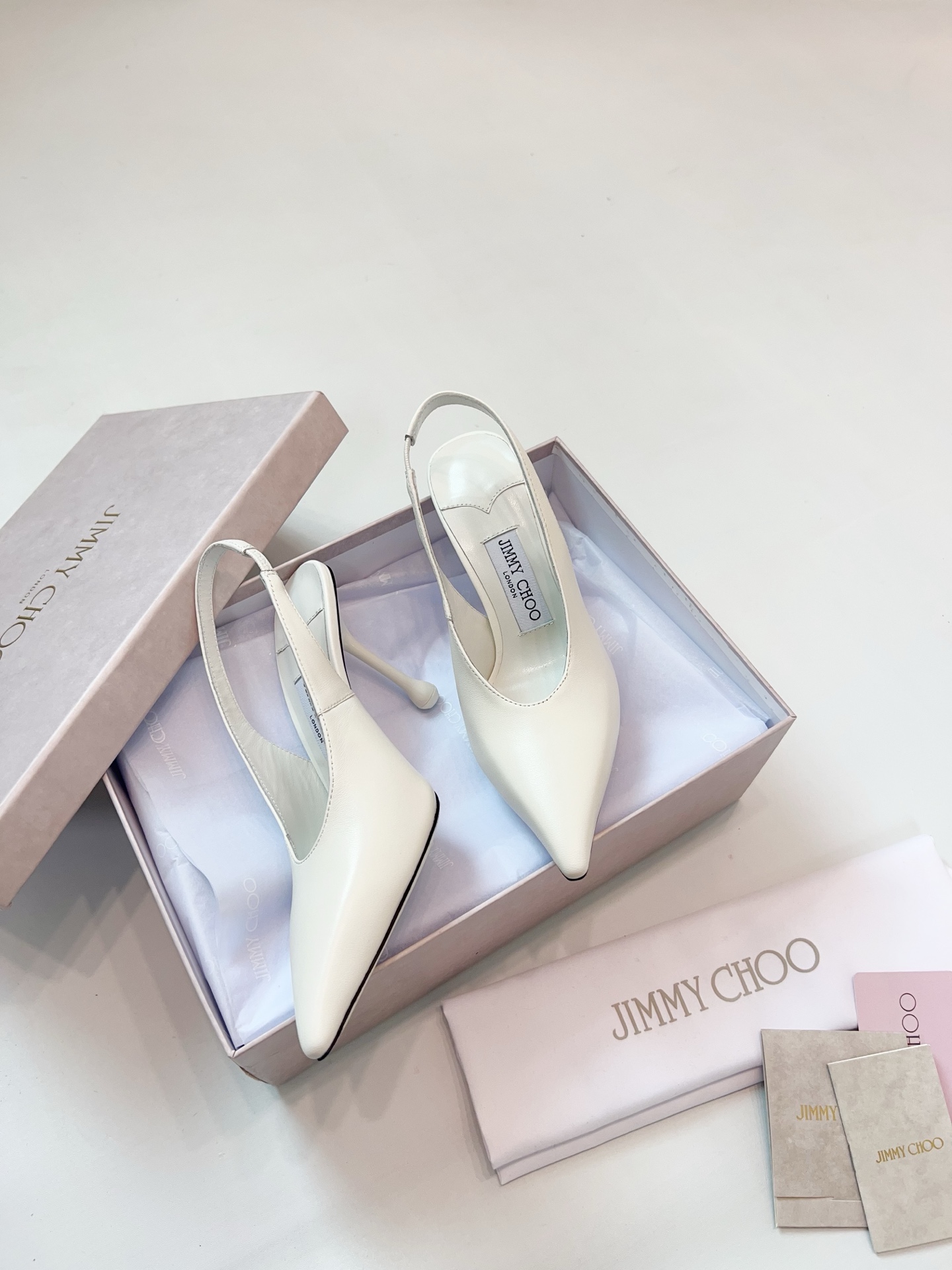 [TOP] Jimmy Choo Isa 95 Slingback Pumps - 4 Color