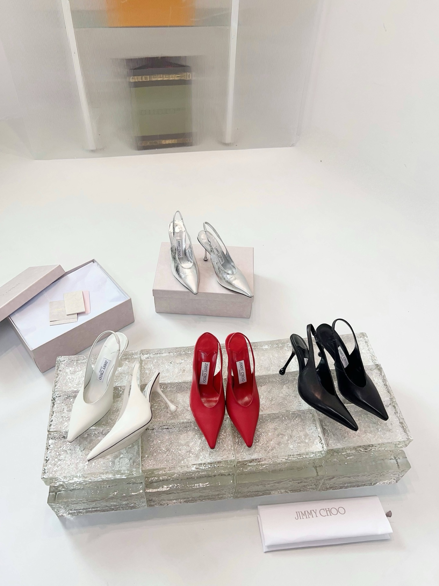 [TOP] Jimmy Choo Isa 95 Slingback Pumps - 4 Color