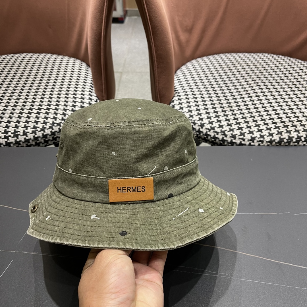 [TOP] HERMES Bucket Hat - 4 Colors