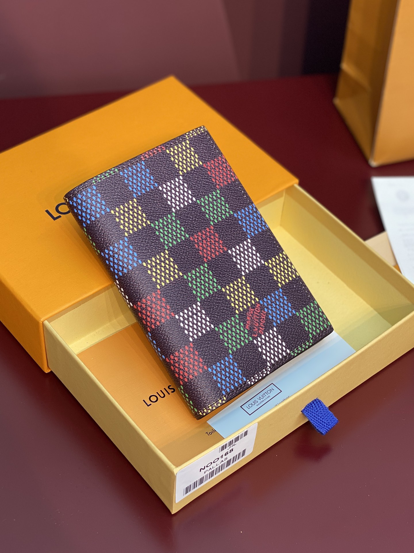 [TOP] Louis Vuitton LV Passport Holder Damier Heritage Coated Canvas 14x2.5x10cm - Brown