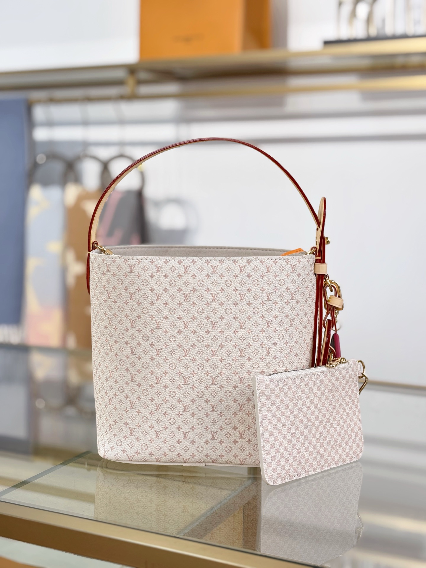 [TOP] Louis Vuitton LV All In BB Handbags 16x18x12cm - Beige