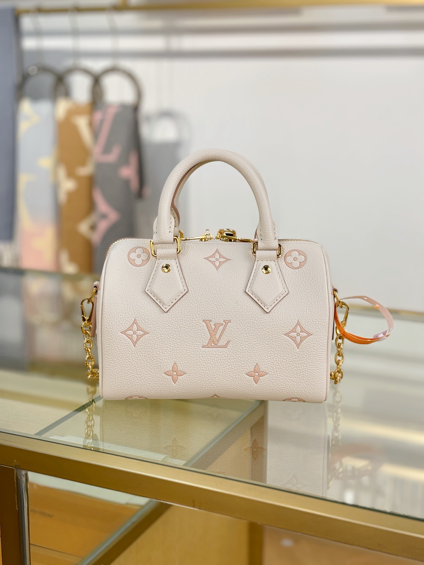[TOP] Louis Vuitton LV SPEEDY BANDOULIÈRE 20 Bag  20.5x13.5x12 cm - Beige