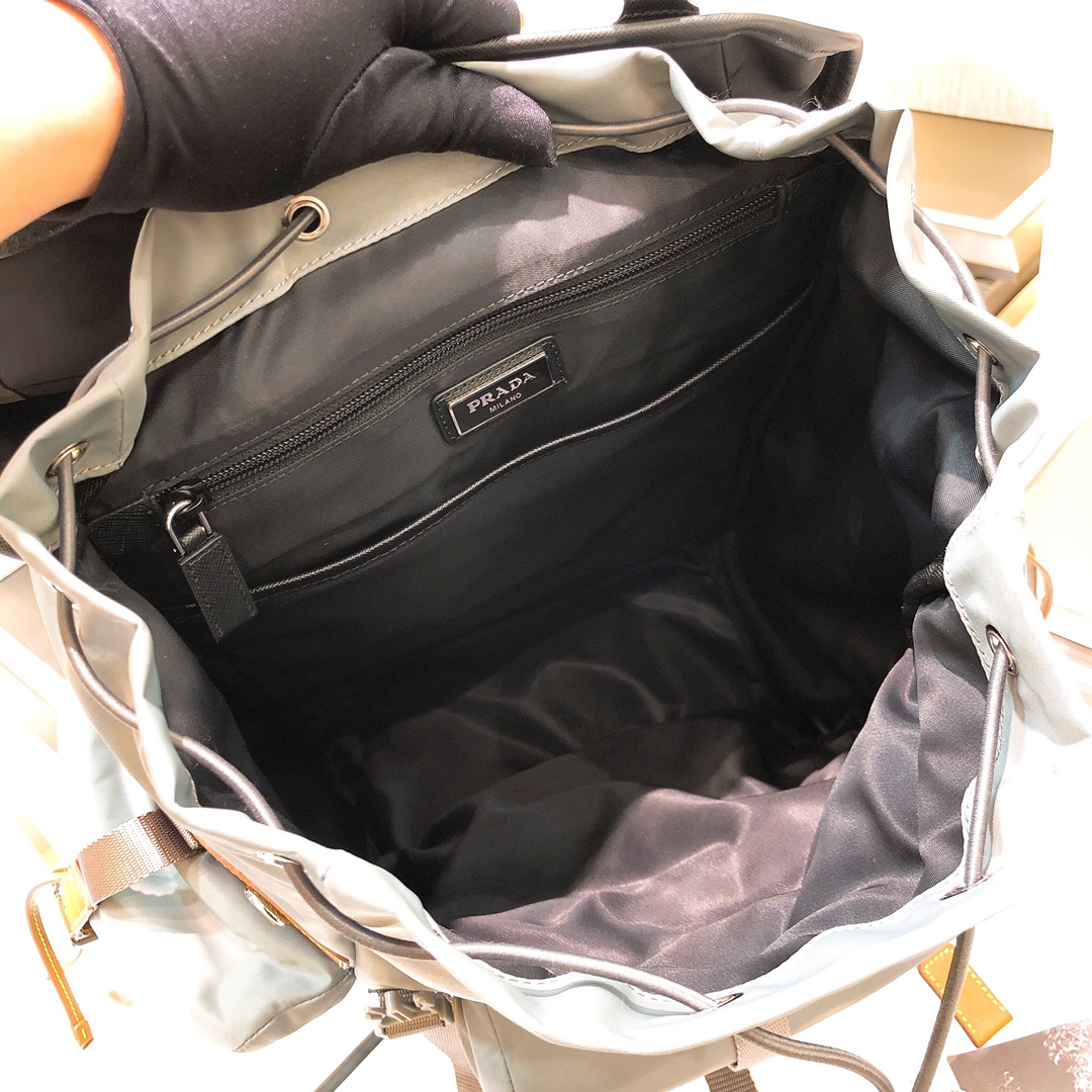 [TOP] PRADA Saffiano Fabric Backpack 27*45*17cm - 2 Colour