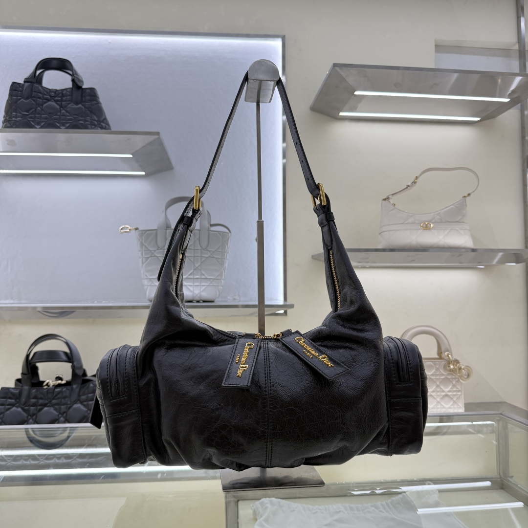 [TOP] Christian Dior Grand Tour Multipocket Bag 30.5x18x16cm - Black