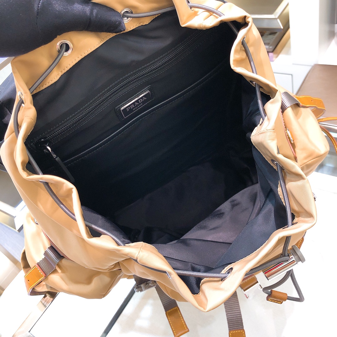 [TOP] PRADA Saffiano Fabric Backpack 27*45*17cm - 2 Colour
