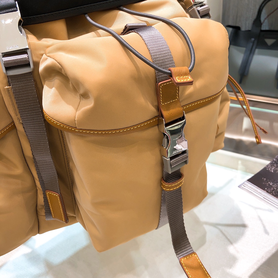 [TOP] PRADA Saffiano Fabric Backpack 27*45*17cm - 2 Colour