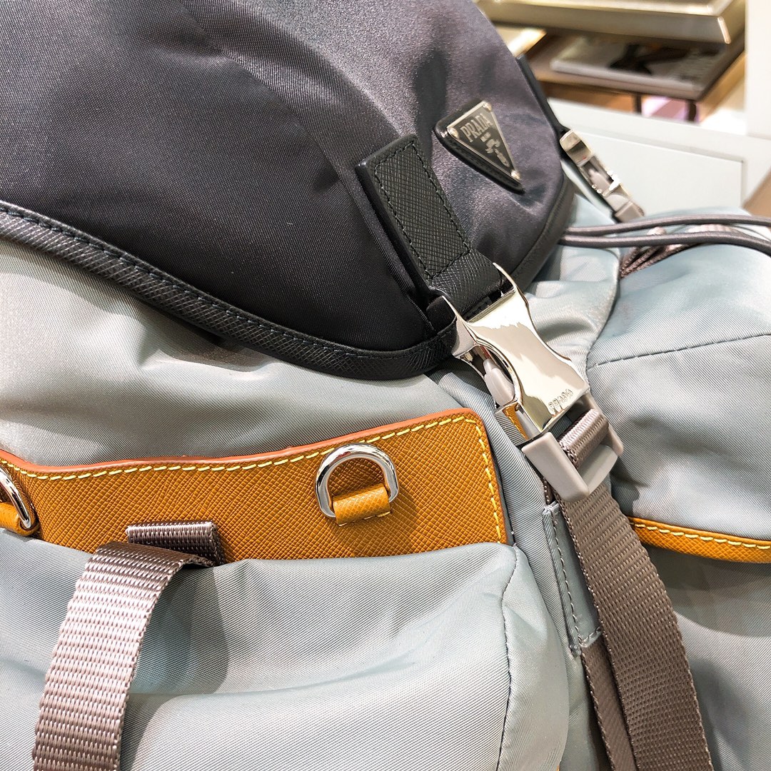 [TOP] PRADA Saffiano Fabric Backpack 27*45*17cm - 2 Colour