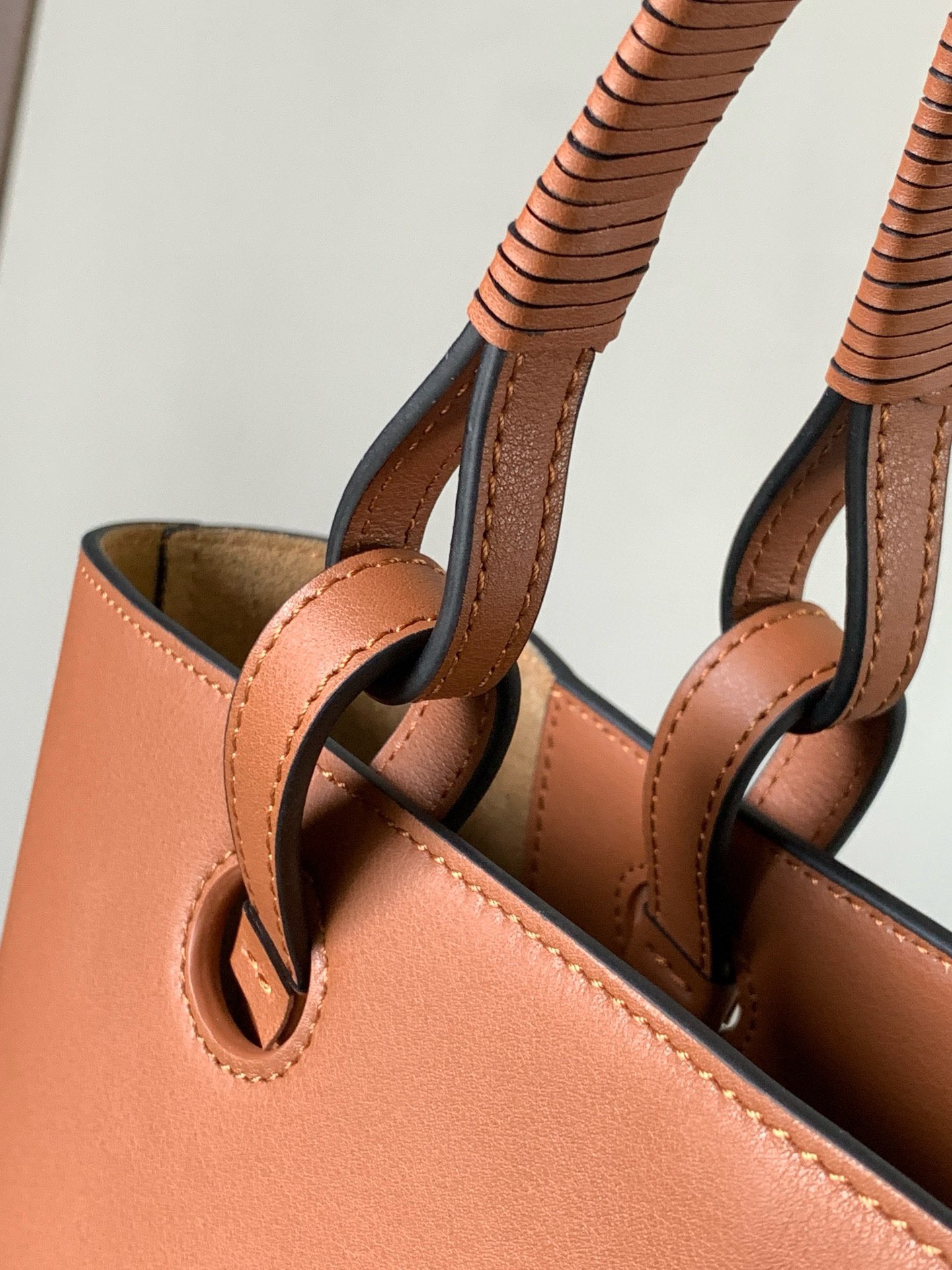 [TOP] LOEWE Anagram Tote Bag 29x25x14CM - Brown