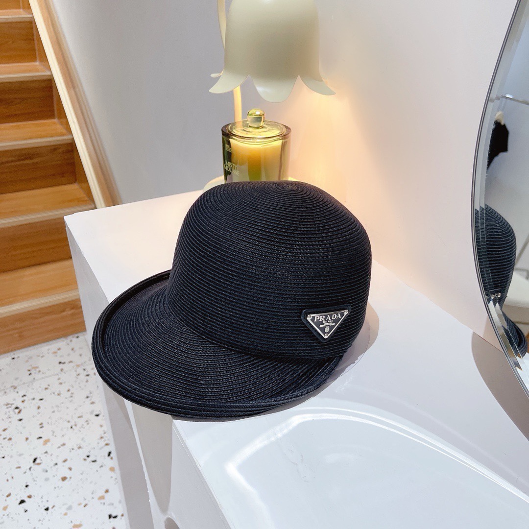 [TOP] PRADA Woven Hat - 3 Color