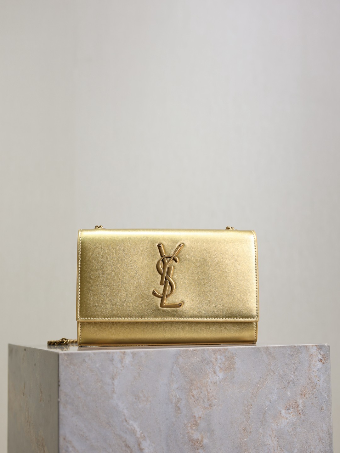 [TOP] Yves Saint Laurent YSL Kate Bag 24x14.5x5cm - Gold