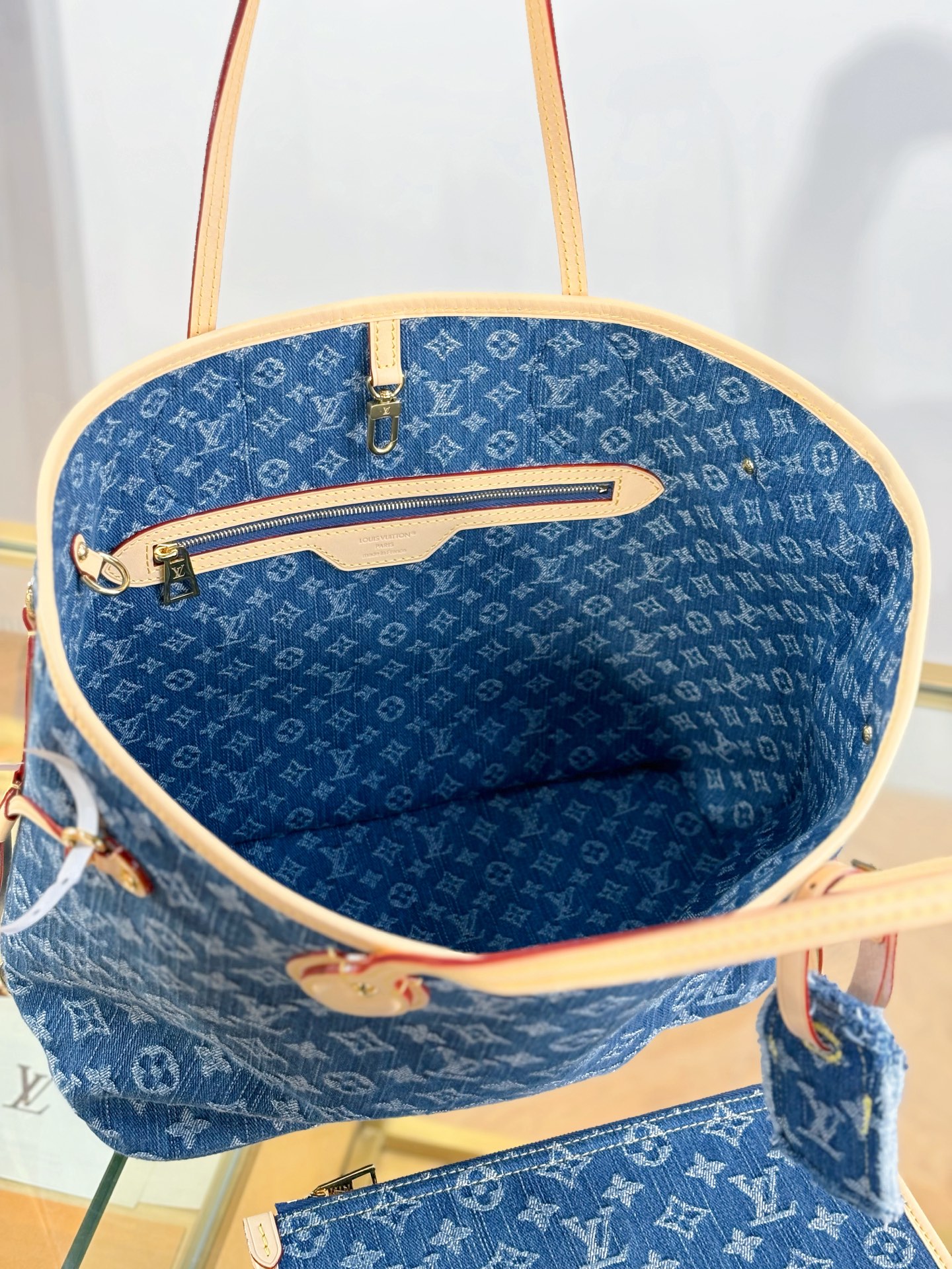 [TOP] Louis Vuitton LV Neverful Bag Monogram 31x28x14cm - Denim
