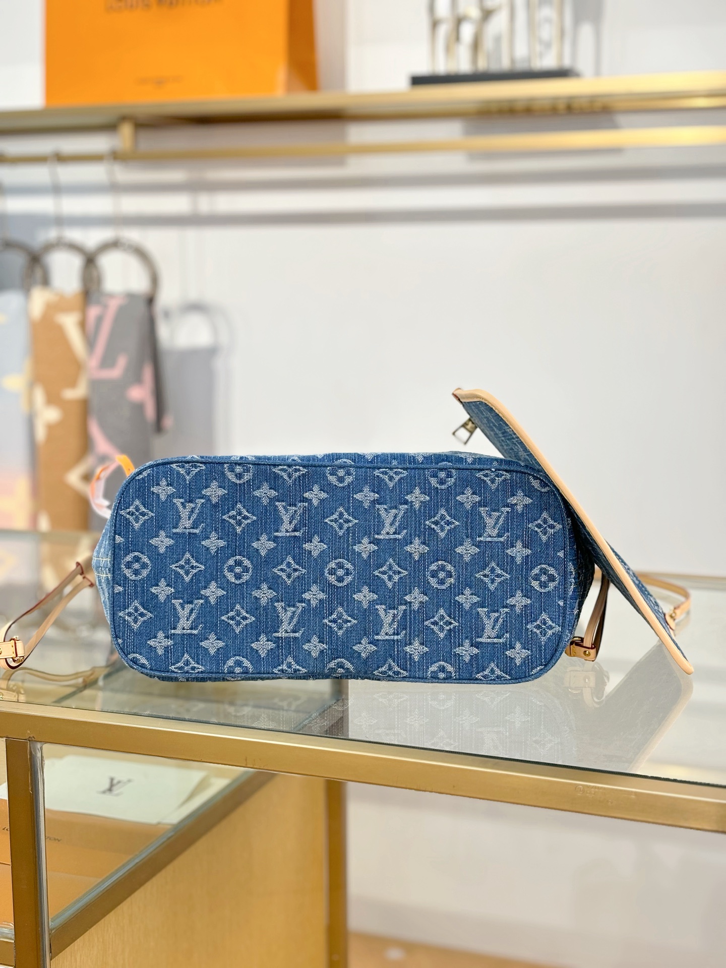 [TOP] Louis Vuitton LV Neverful Bag Monogram 31x28x14cm - Denim