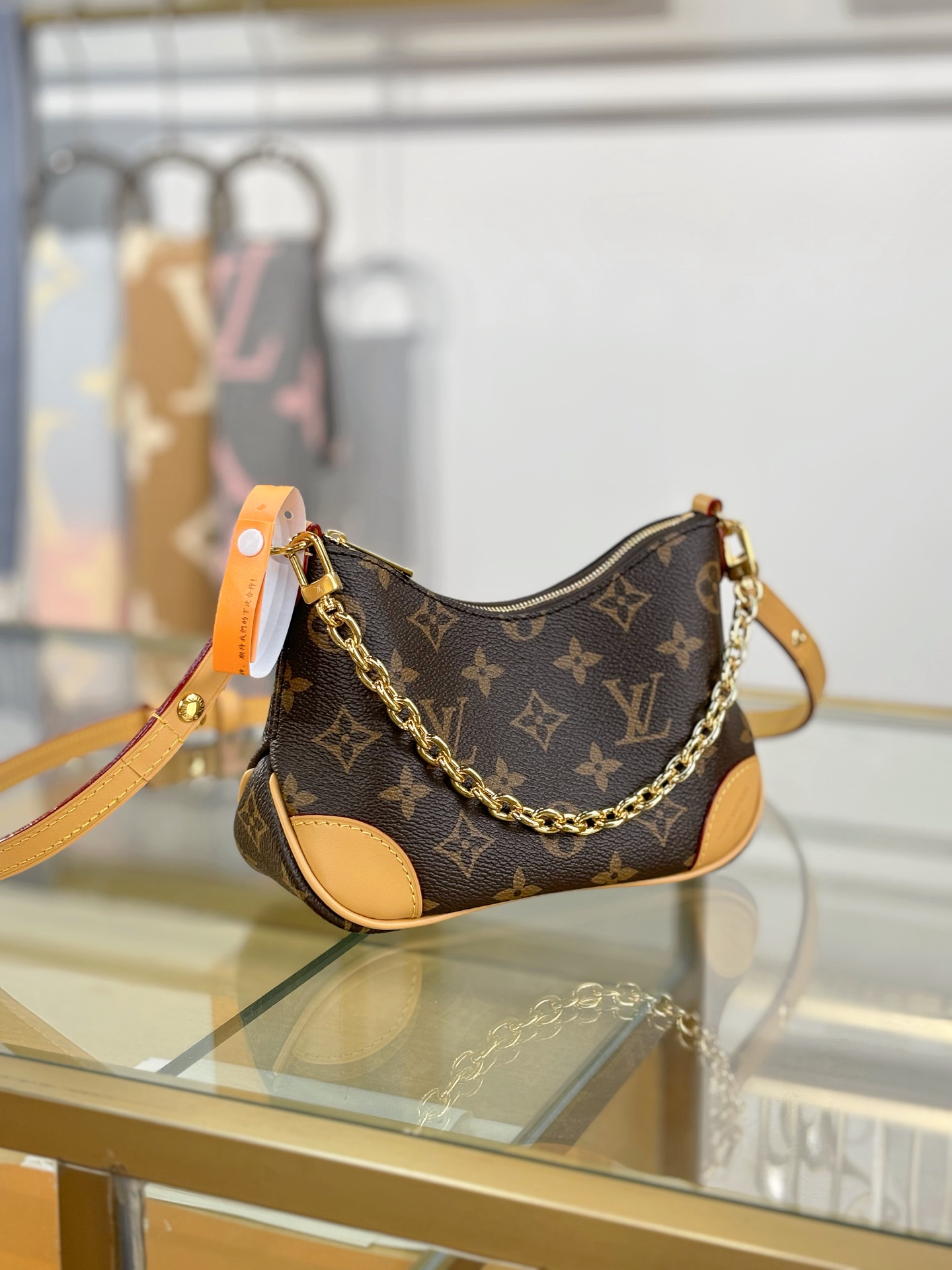 [TOP] Louis Vuitton LV Boulogne Odeon Bag Monogram Nano 21x11.5x7cm - Brown