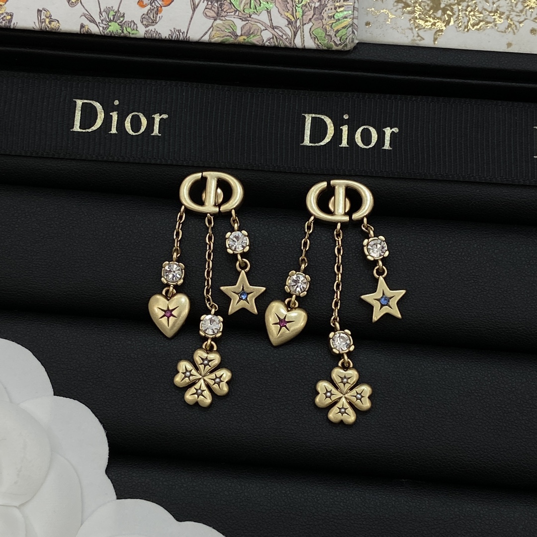 [TOP] Christian Dior Necklace/Earrings - Gold