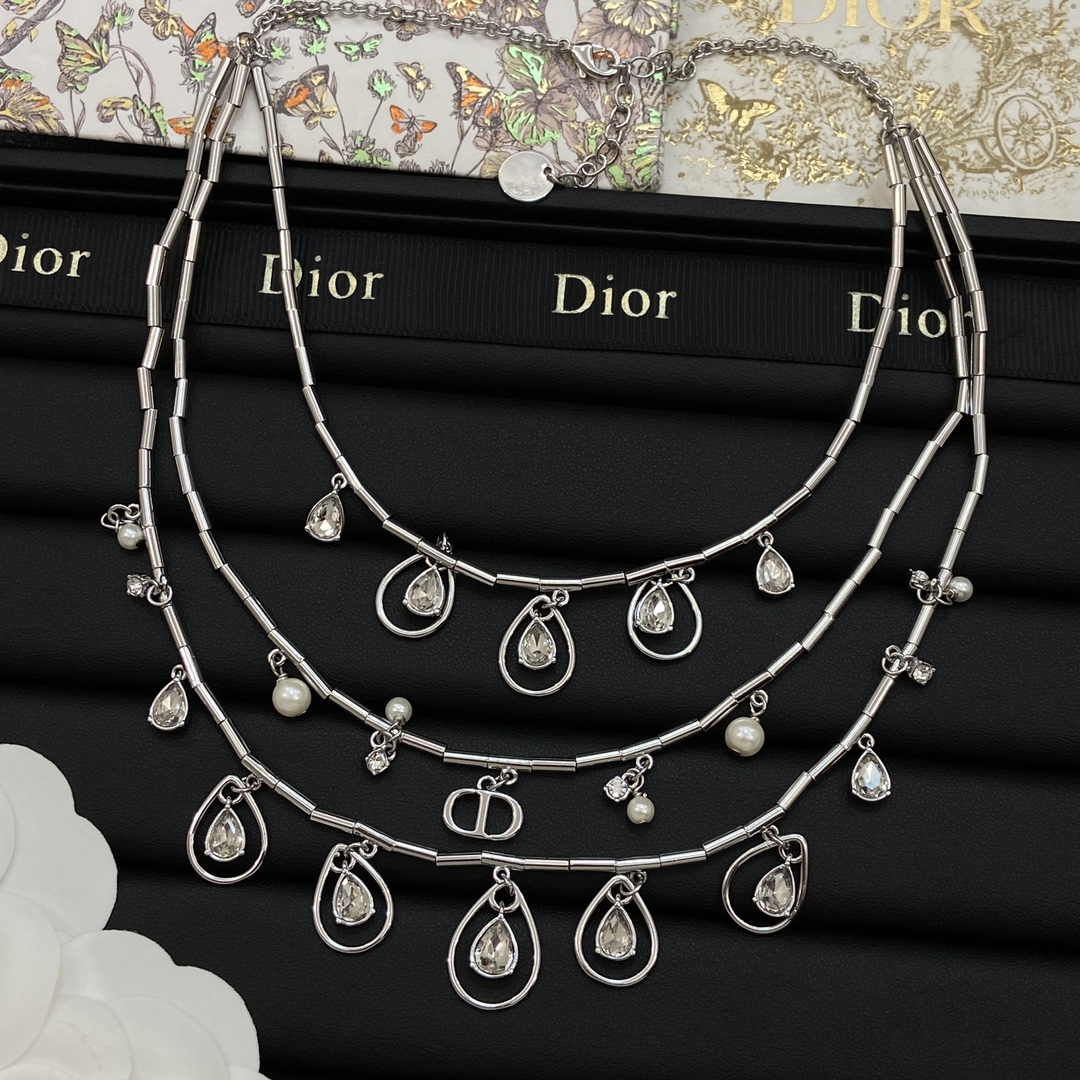 [TOP] Christian Dior Necklace - Silver