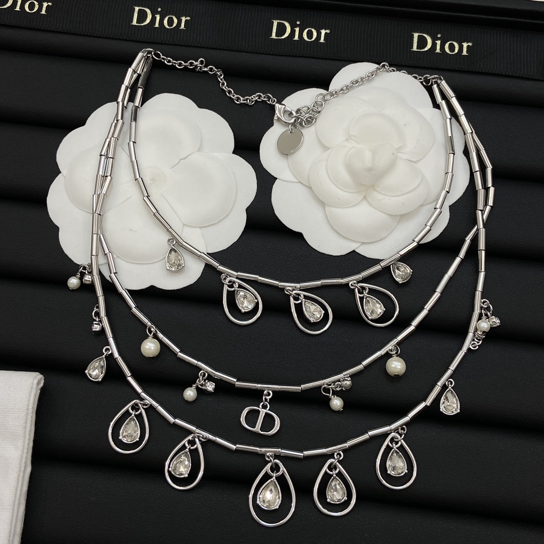 [TOP] Christian Dior Necklace - Silver