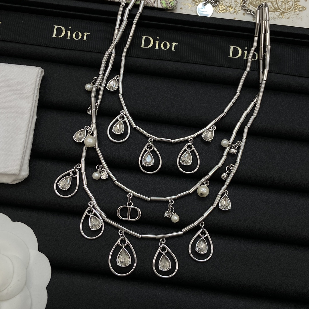 [TOP] Christian Dior Necklace - Silver