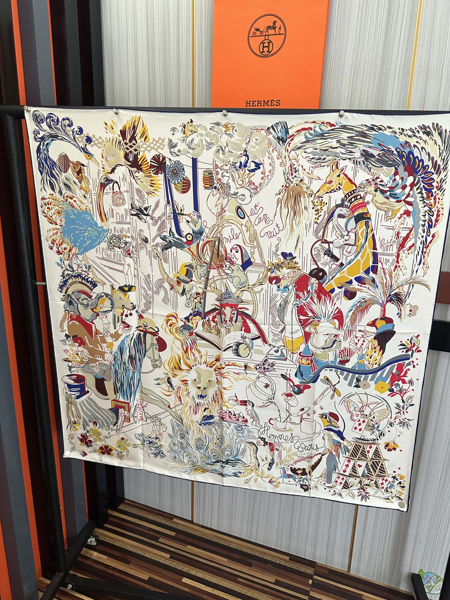 [TOP] HERMES Square Silk Scarf 90X90cm - 3 Colors