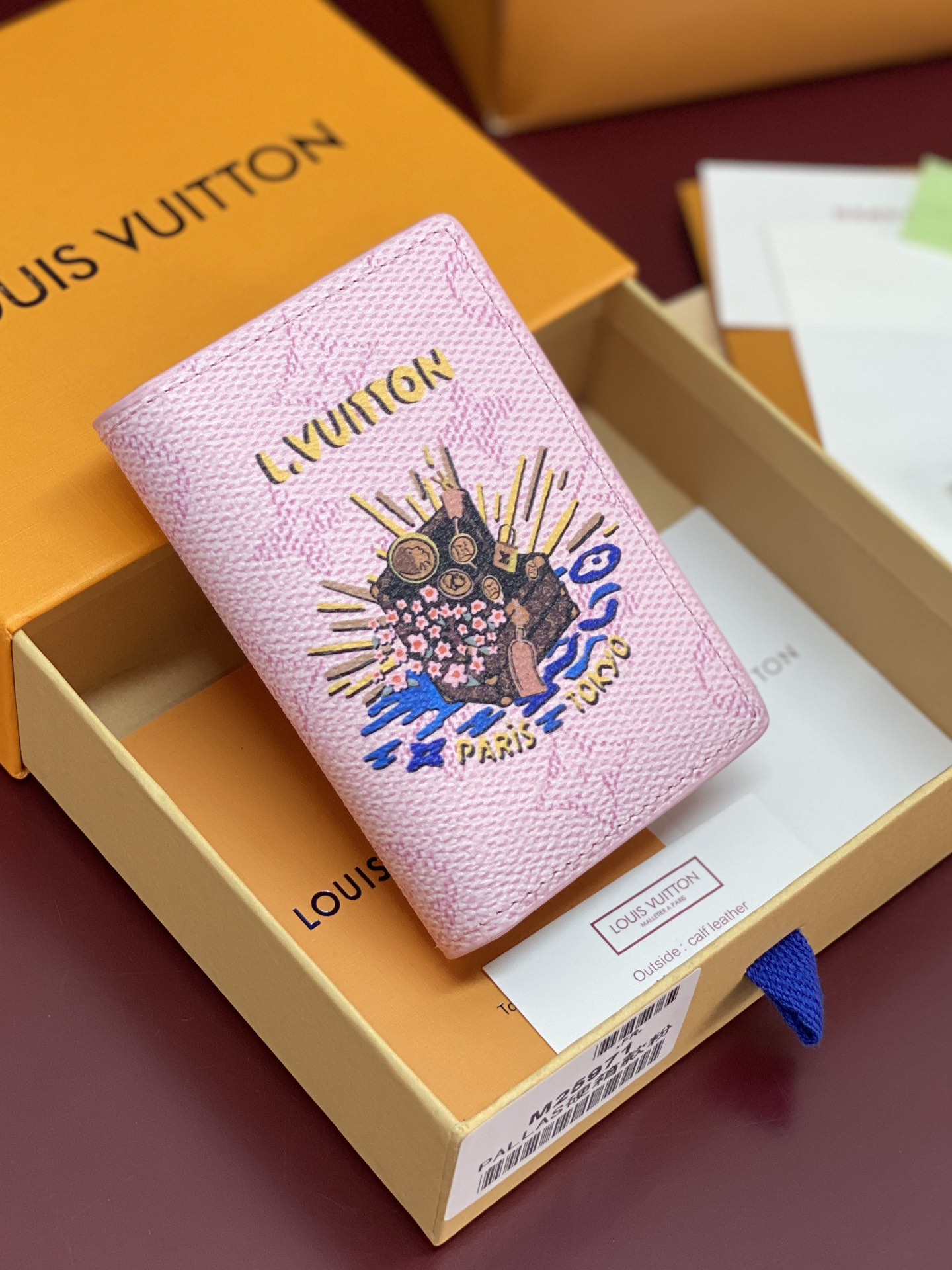 [TOP] Louis Vuitton LV Passport Holder in Monogram Heritage Coated Canvas / Calfskin 14x2.5x10cm - 3 Color