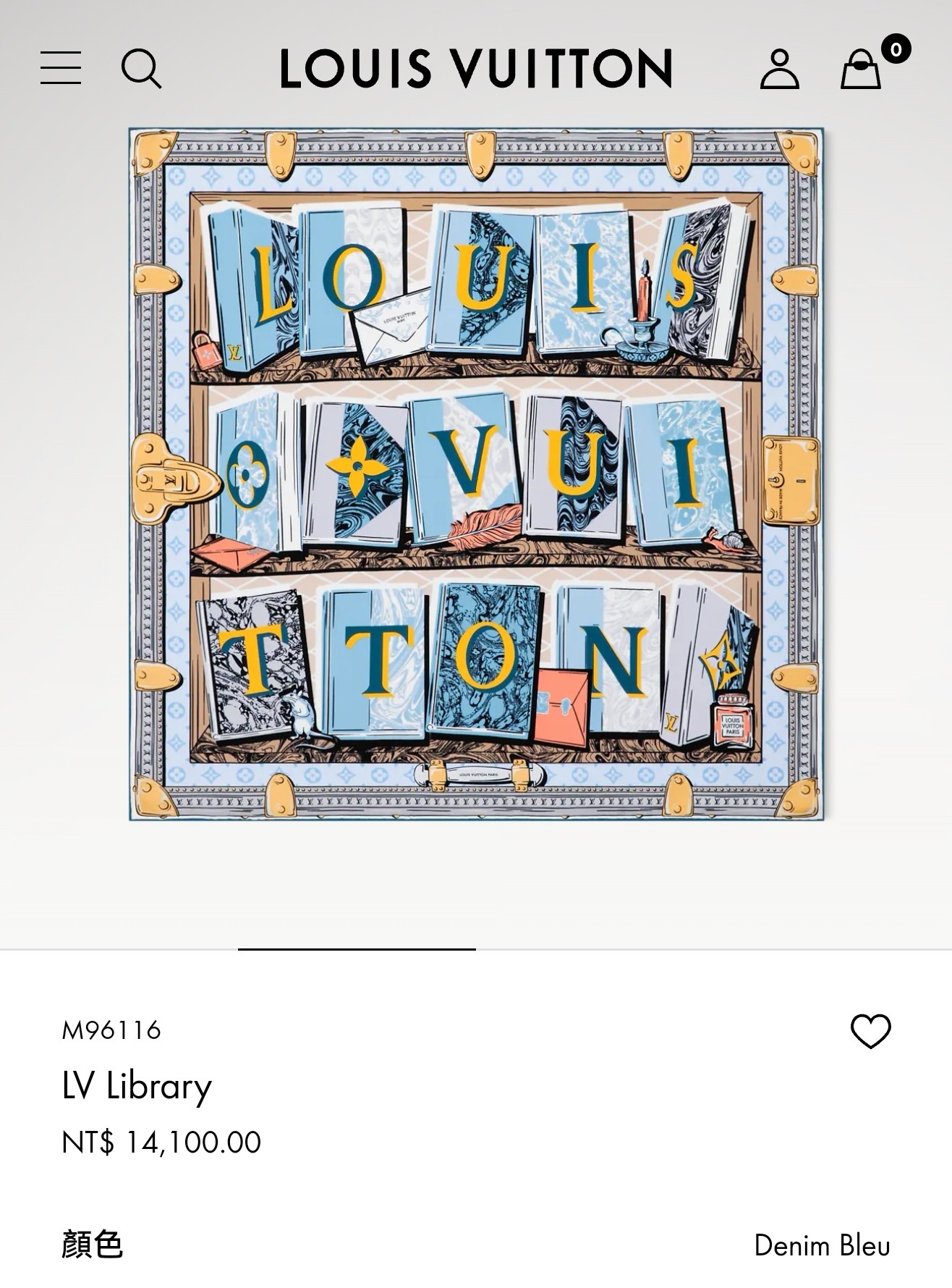 [TOP] Louis Vuitton LV Silk Square Scarf 90 x 90 cm - 2 Colors