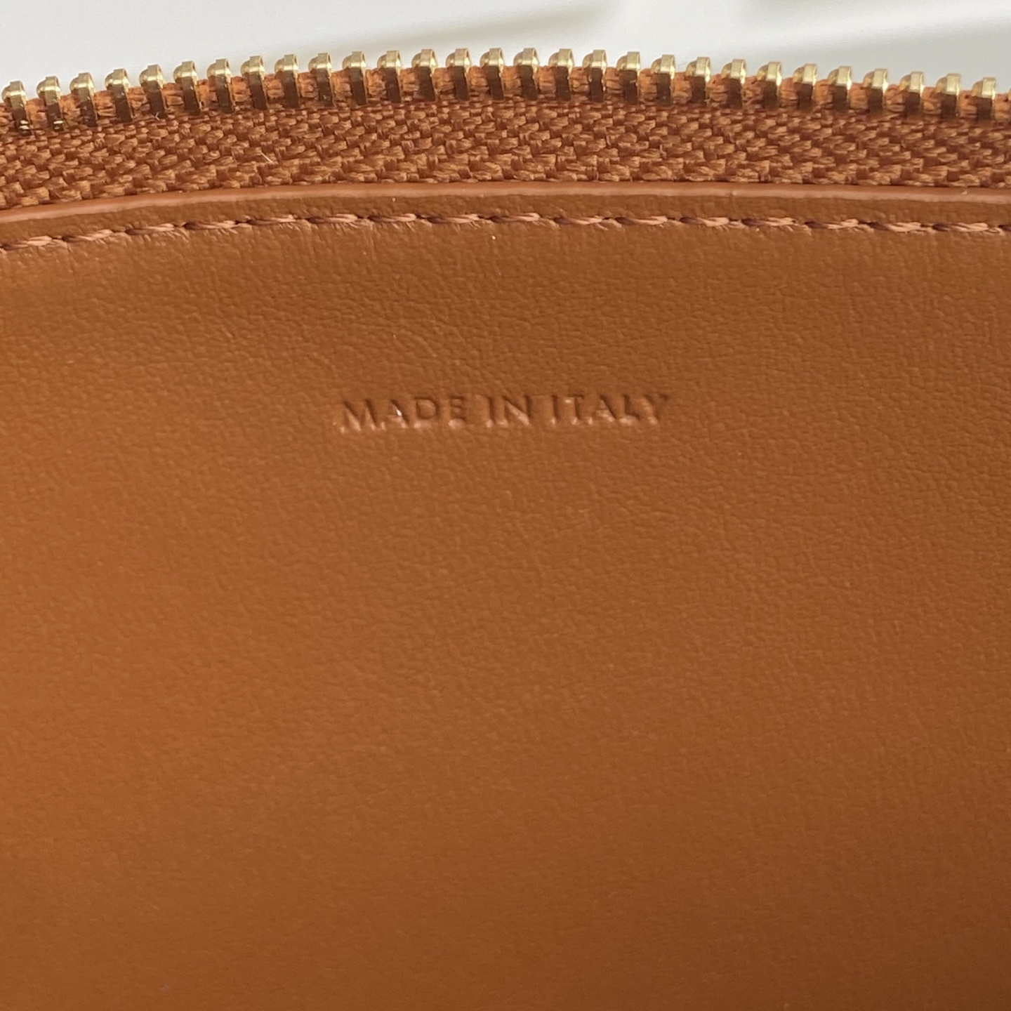 [TOP] CELINE Logo Clutch Bag Calfskin 25×17.5x1cm - Brown