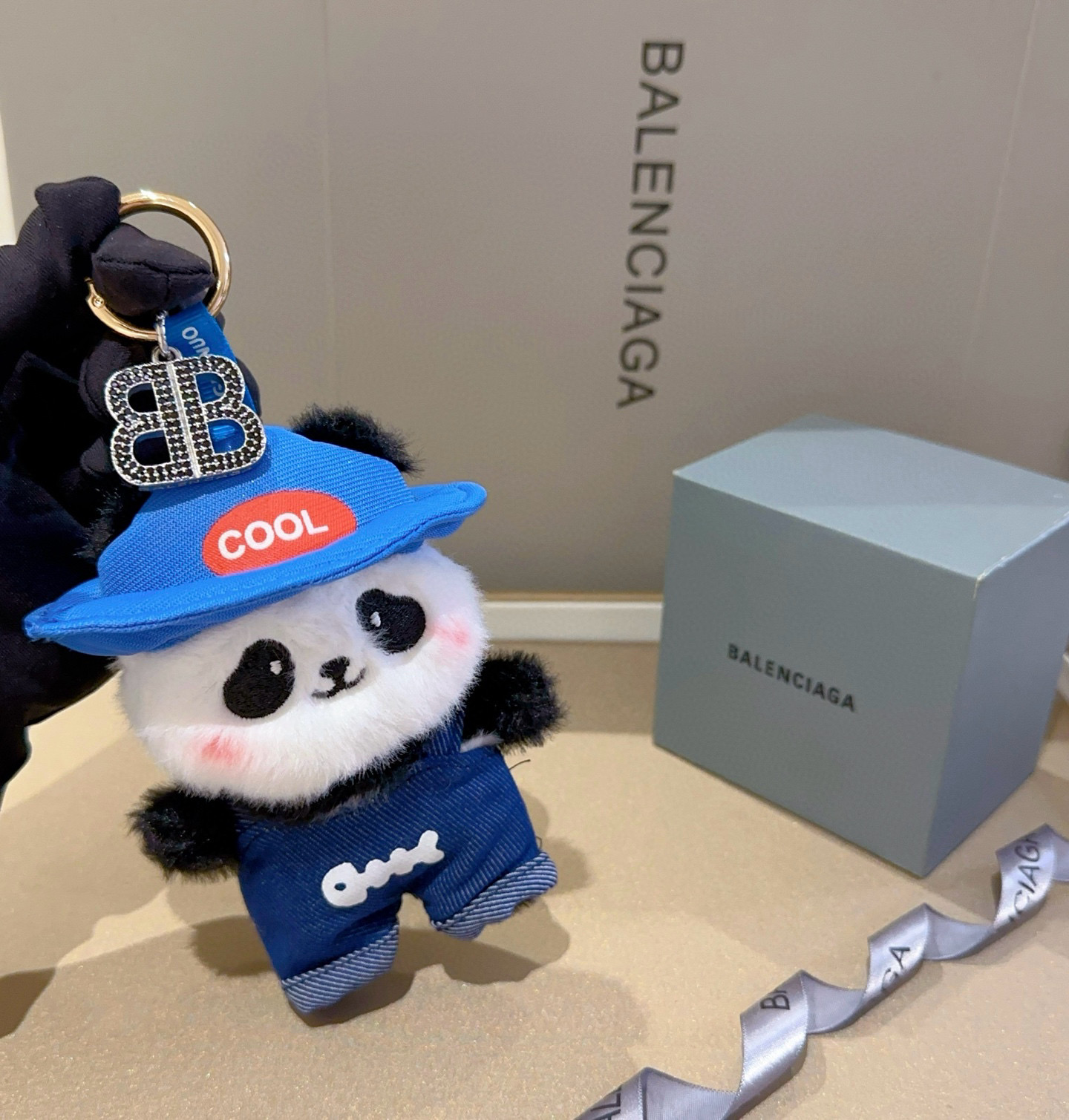 [TOP] BALENCIAGA Keychain - Blue