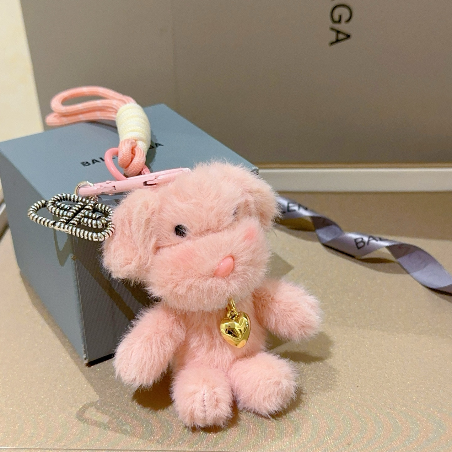 [TOP] BALENCIAGA Keychain - Pink