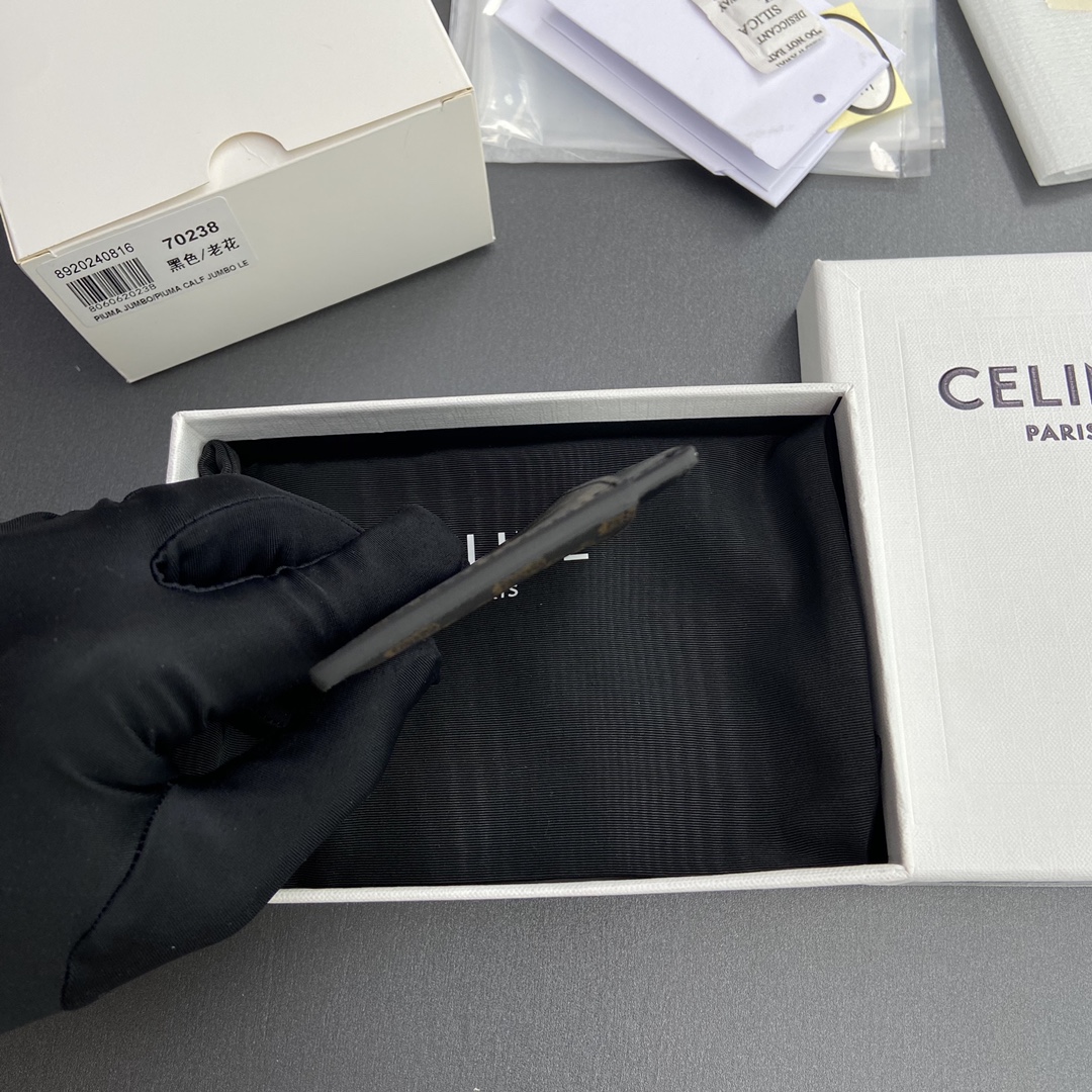 [TOP] CELINE Triomphe Card Holder 10.5x7cm - Monogram