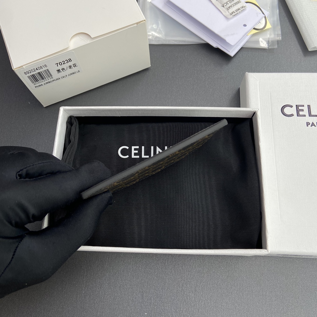 [TOP] CELINE Triomphe Card Holder 10.5x7cm - Monogram