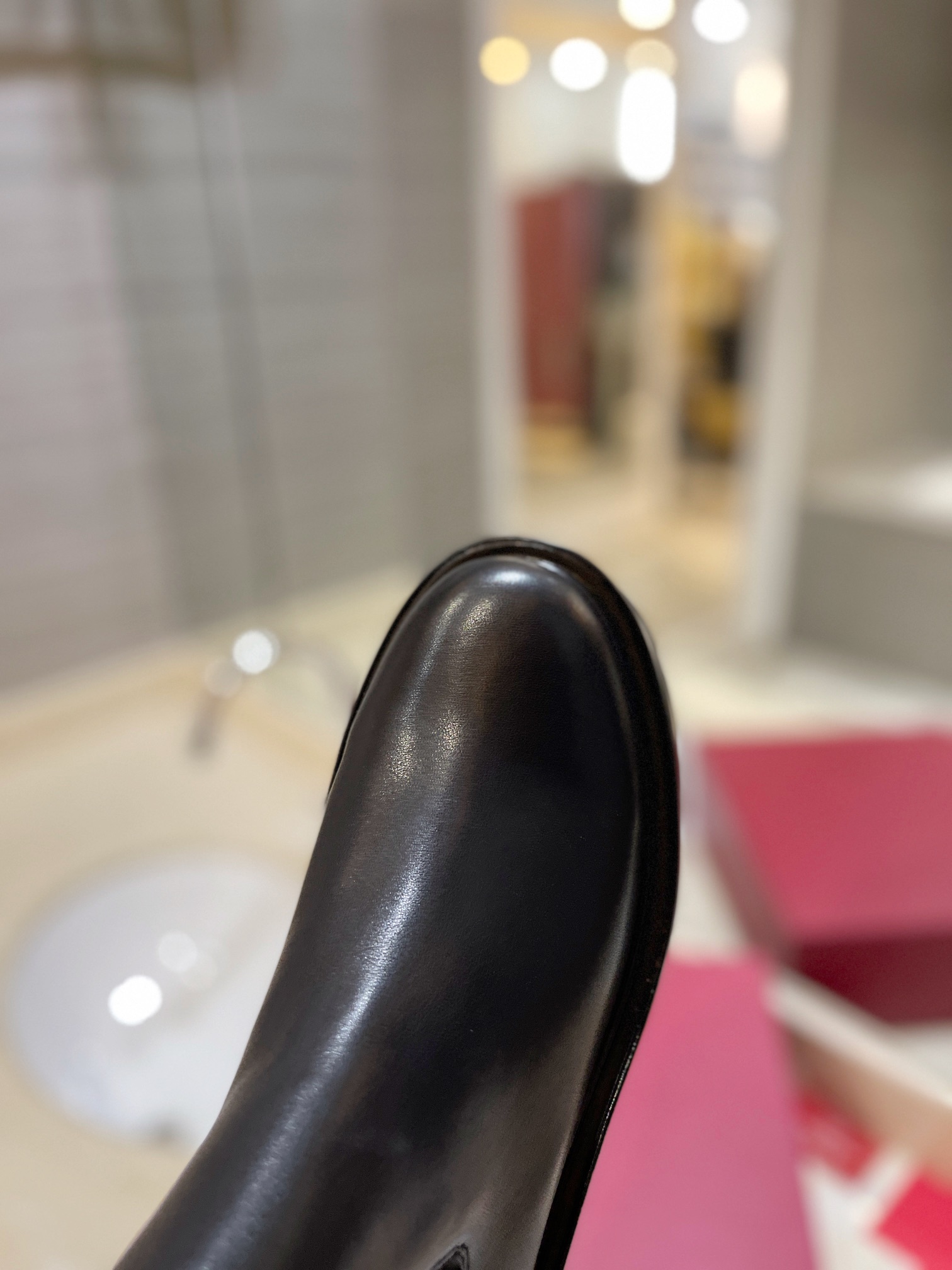 [TOP] VALENTINO 7.5cm High Heel Boots - Black