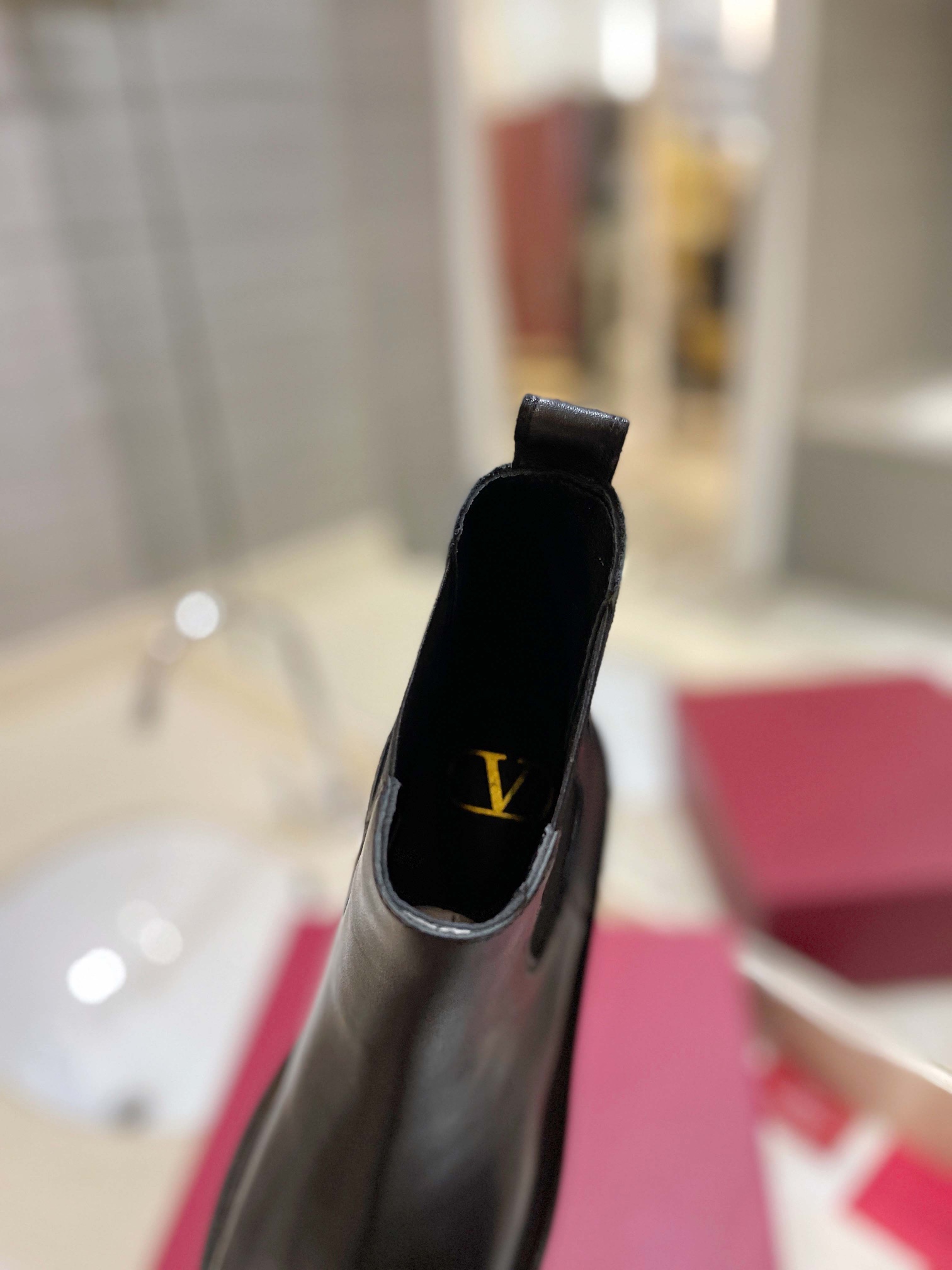 [TOP] VALENTINO 7.5cm High Heel Boots - Black