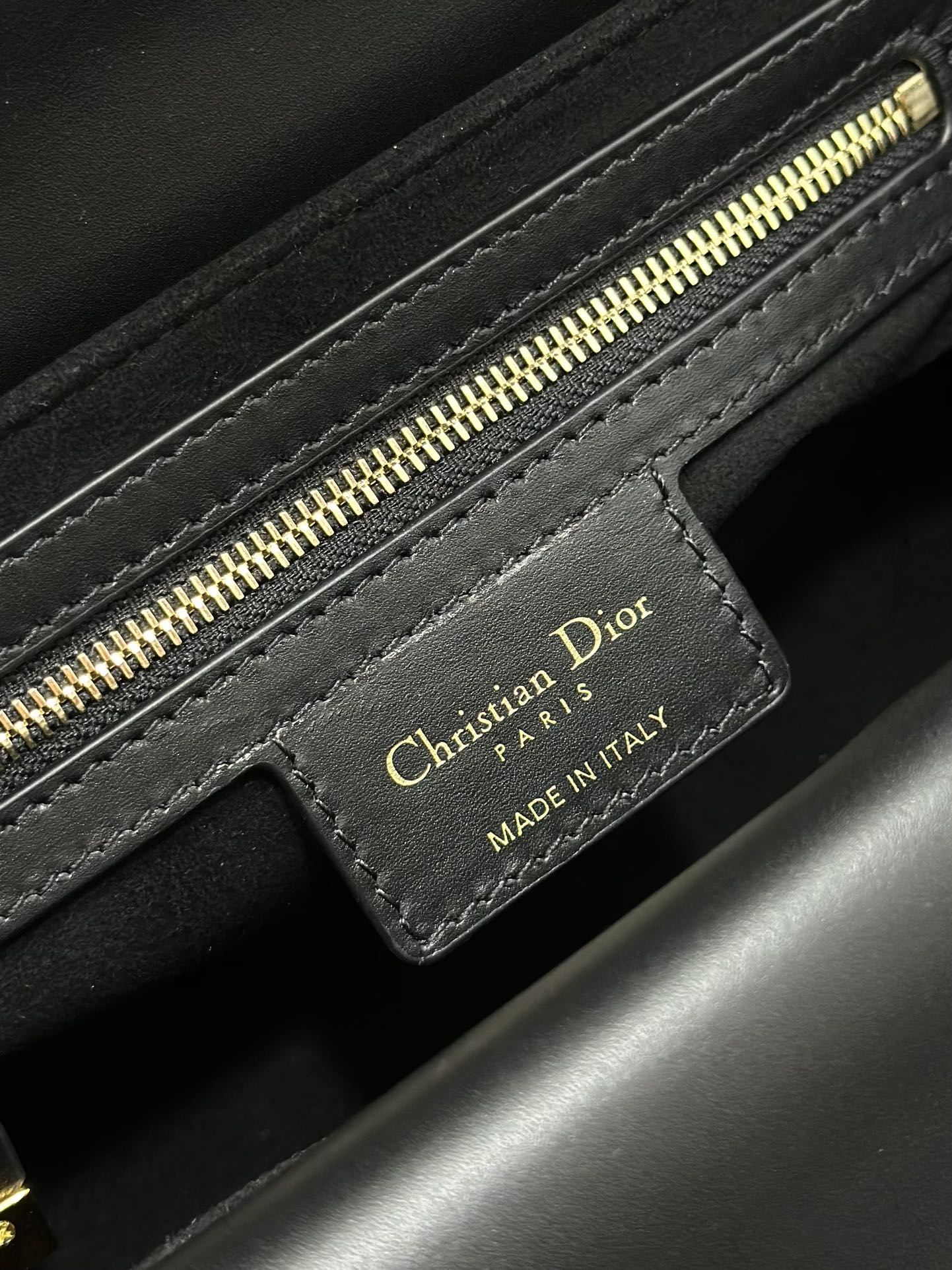 [TOP] Christian Dior Jolie Top Handle Bag Tweed 22x14x8cm - Black