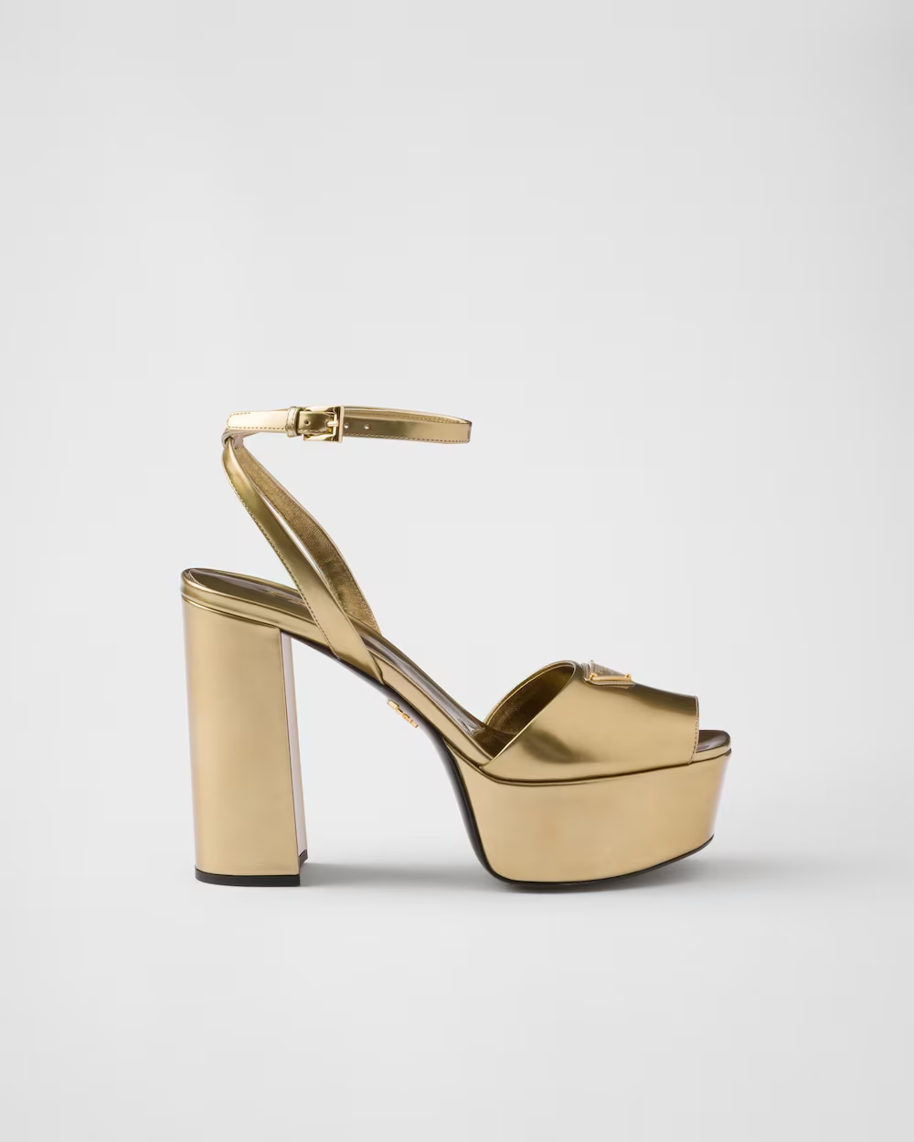 [TOP] PRADA Metallic Leather Platform Sandal - 2 Colour
