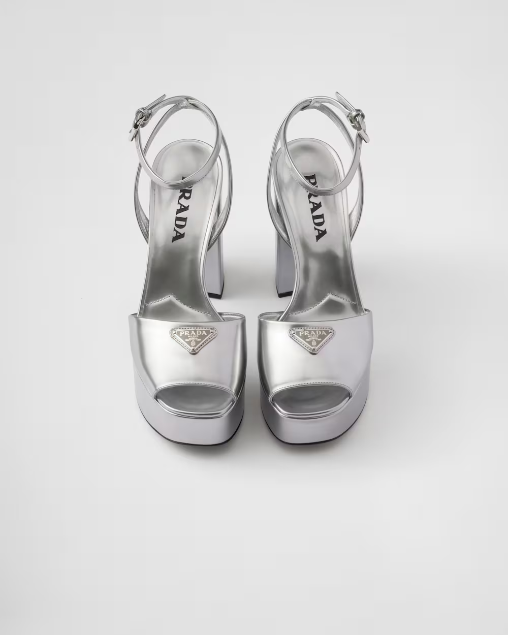 [TOP] PRADA Metallic Leather Platform Sandal - 2 Colour