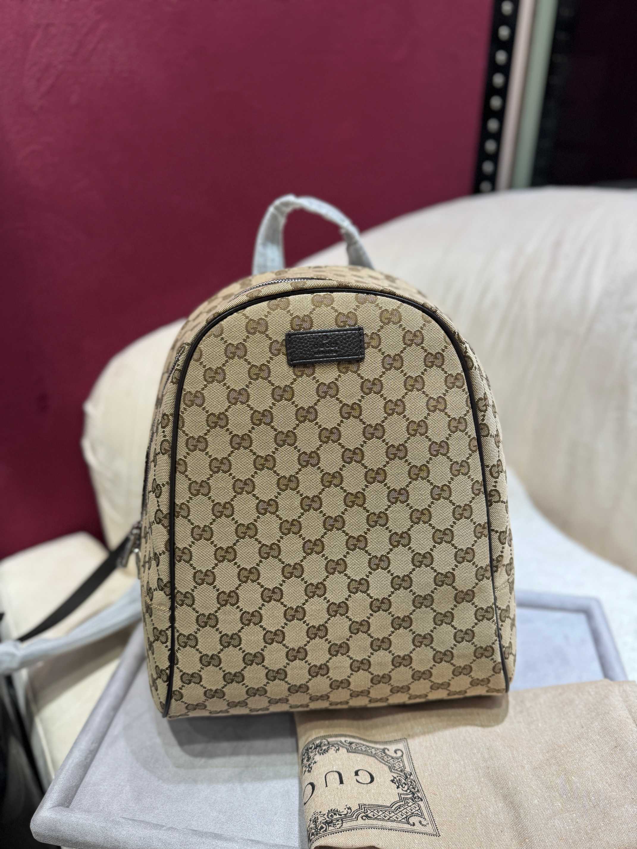 [TOP] GUCCI Backpack 30 x 37 x 14 cm - Brown