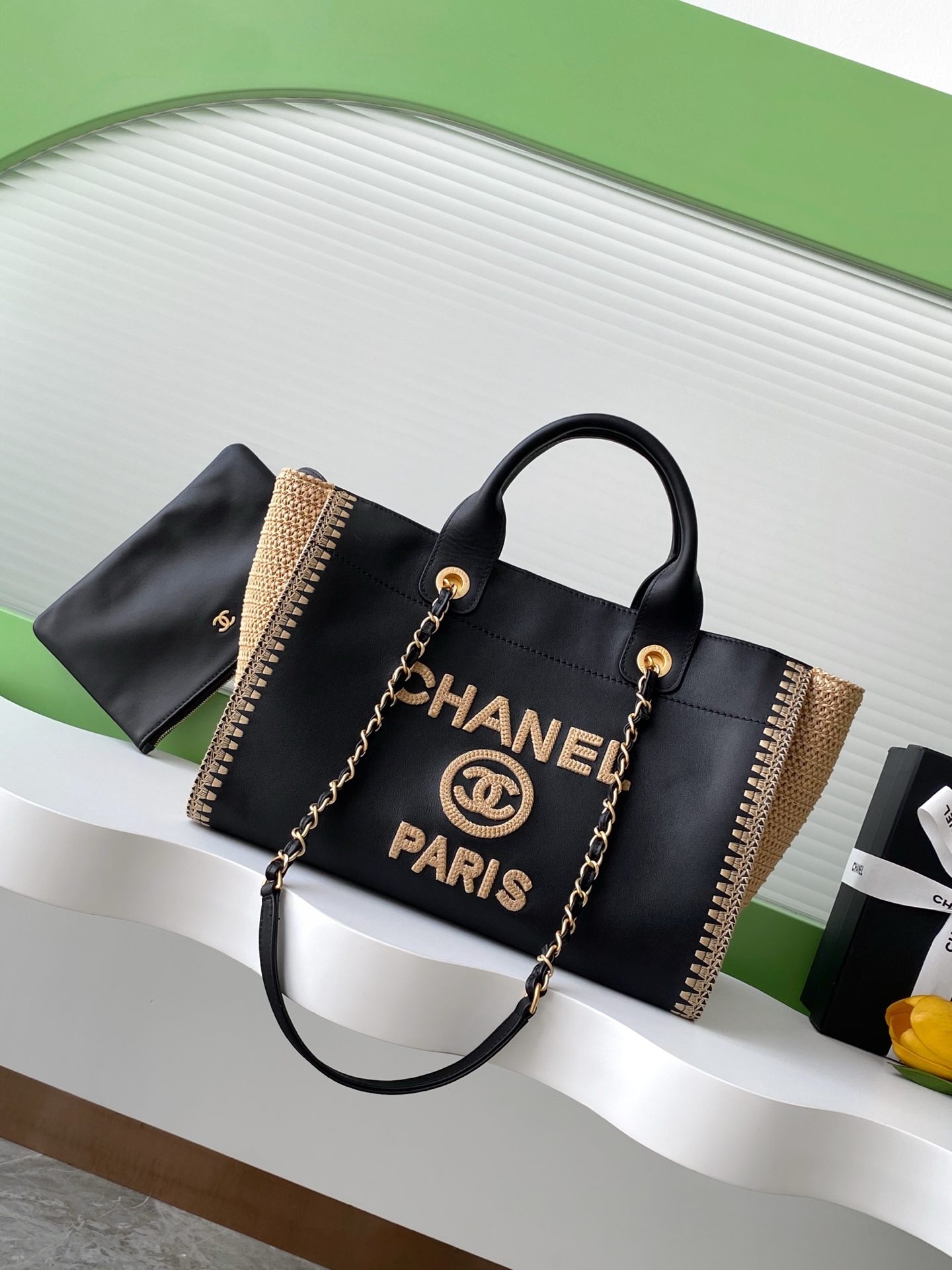 [TOP] CHANEL Beach Bag 34cm - 2 Colors