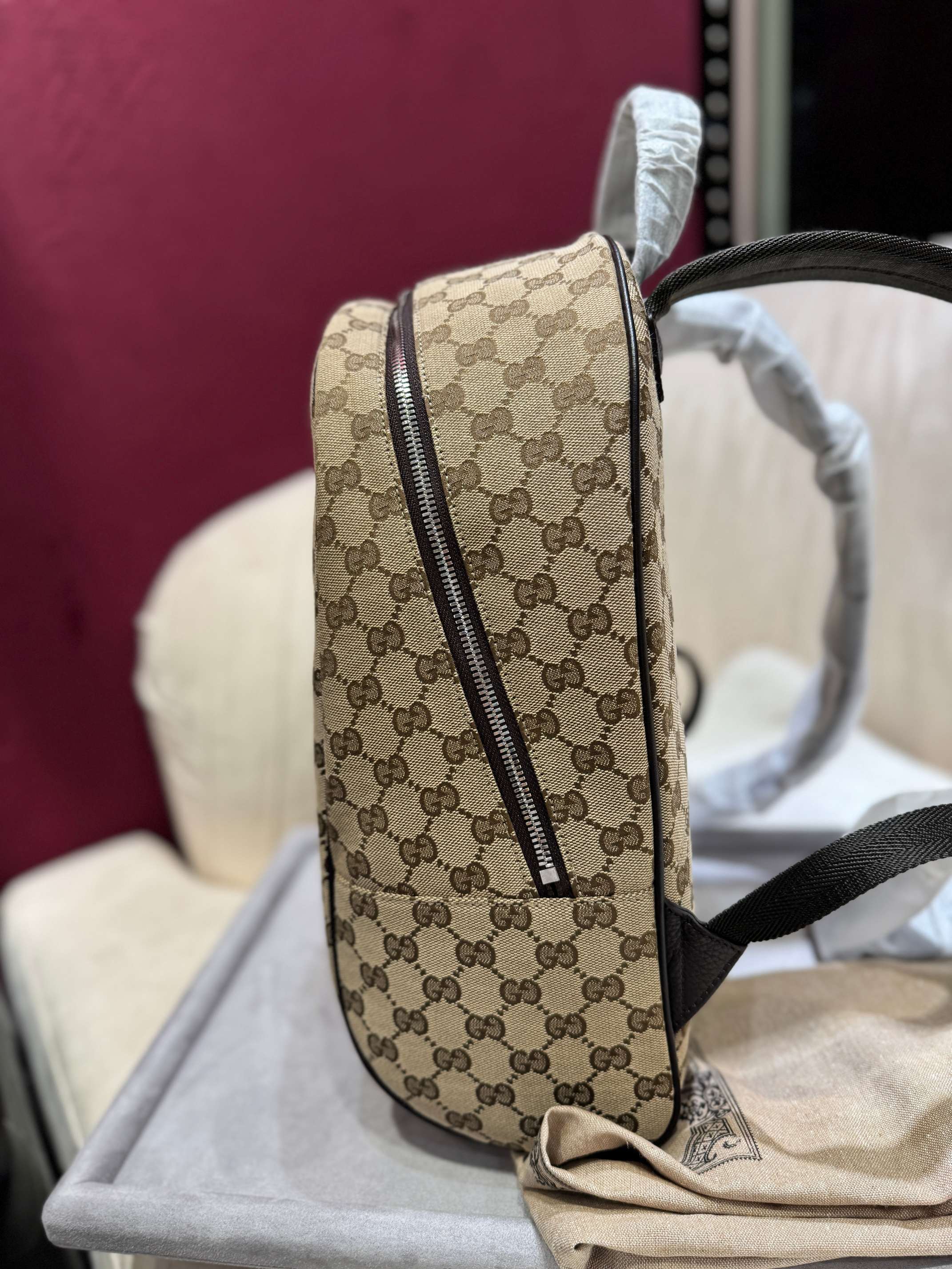[TOP] GUCCI Backpack 30 x 37 x 14 cm - Brown
