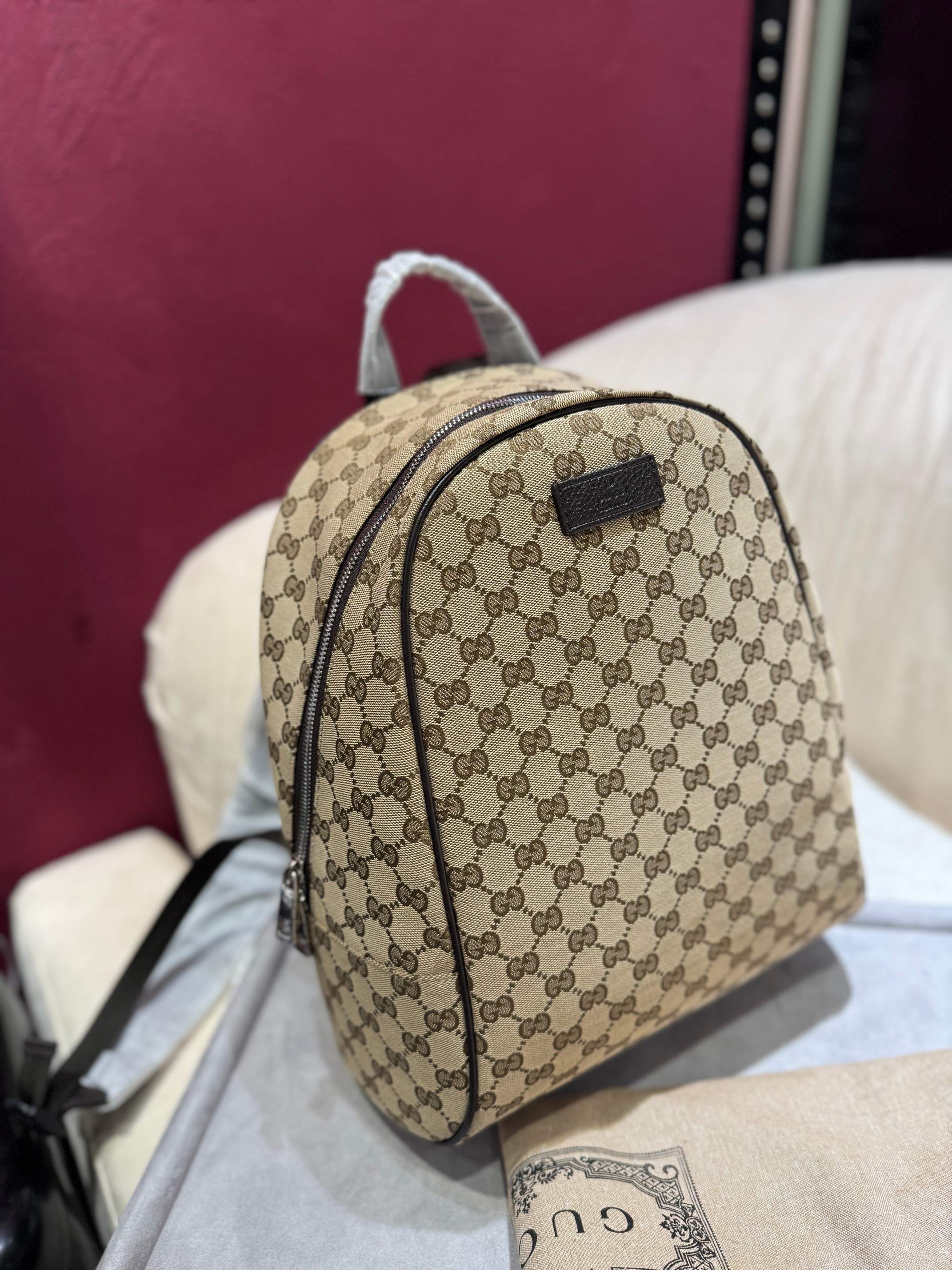 [TOP] GUCCI Backpack 30 x 37 x 14 cm - Brown